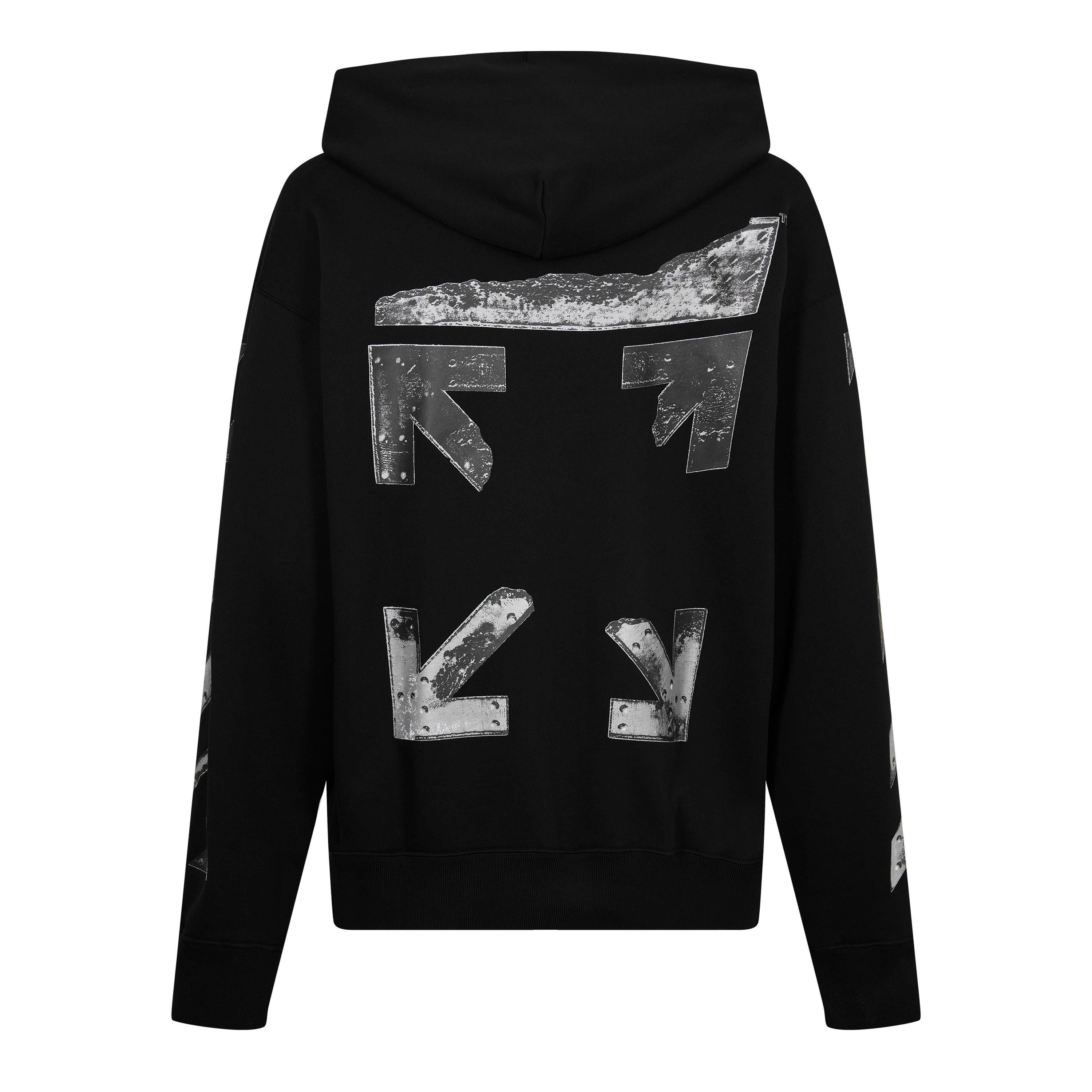Off White | Men's Metal Arrow Zip Hoodie | Flannels