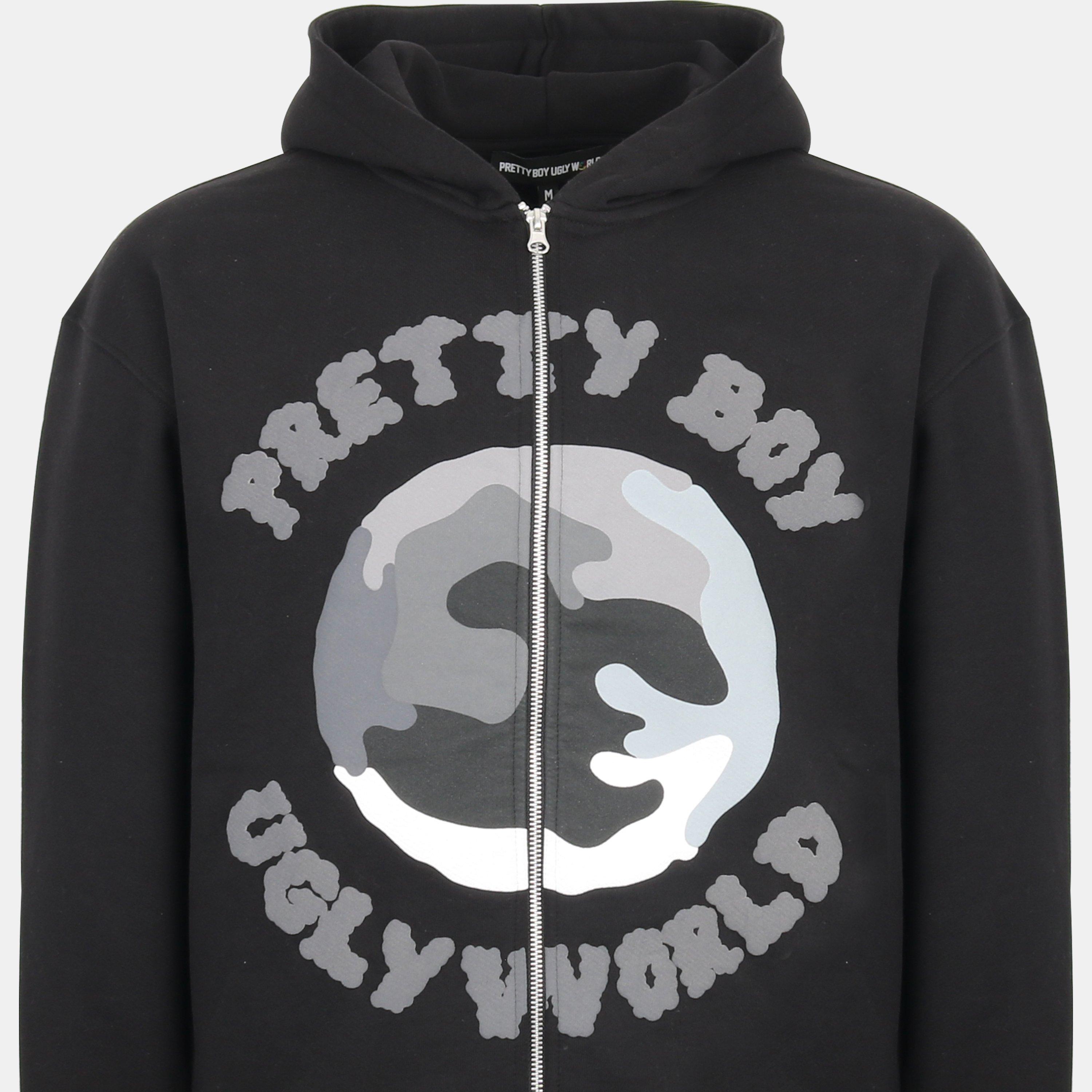Black Grey - Pretty Boy Ugly World - PBUW World FZ Hood Sn00 - 3