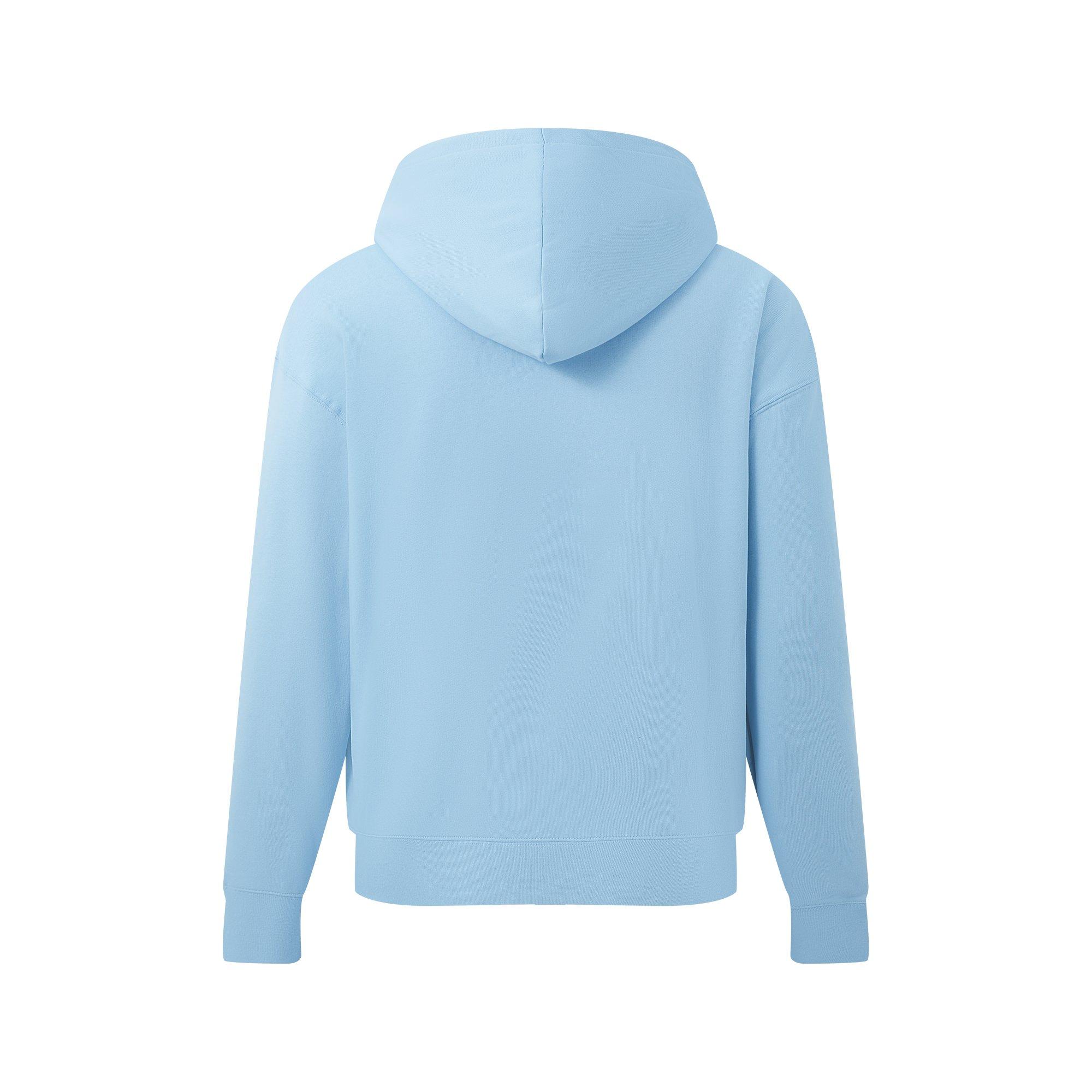 Pale Blue - Pretty Boy Ugly World - The Pretty Boy Ugly World Cotton Long Sleeve Oversized Fit Zip Hoodie Mens - 3