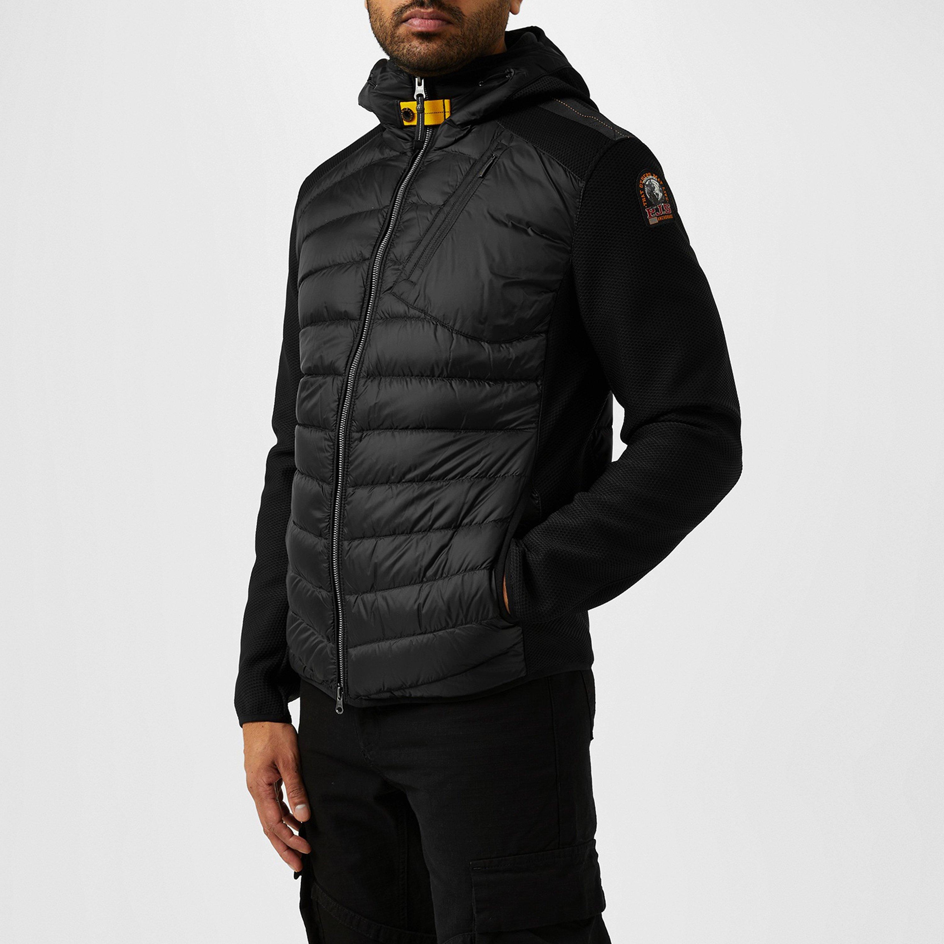 Black 541 - Parajumpers - Men's Nolan Water-Repellent Windproof Duck Down Short Hybrid Jacket - 3