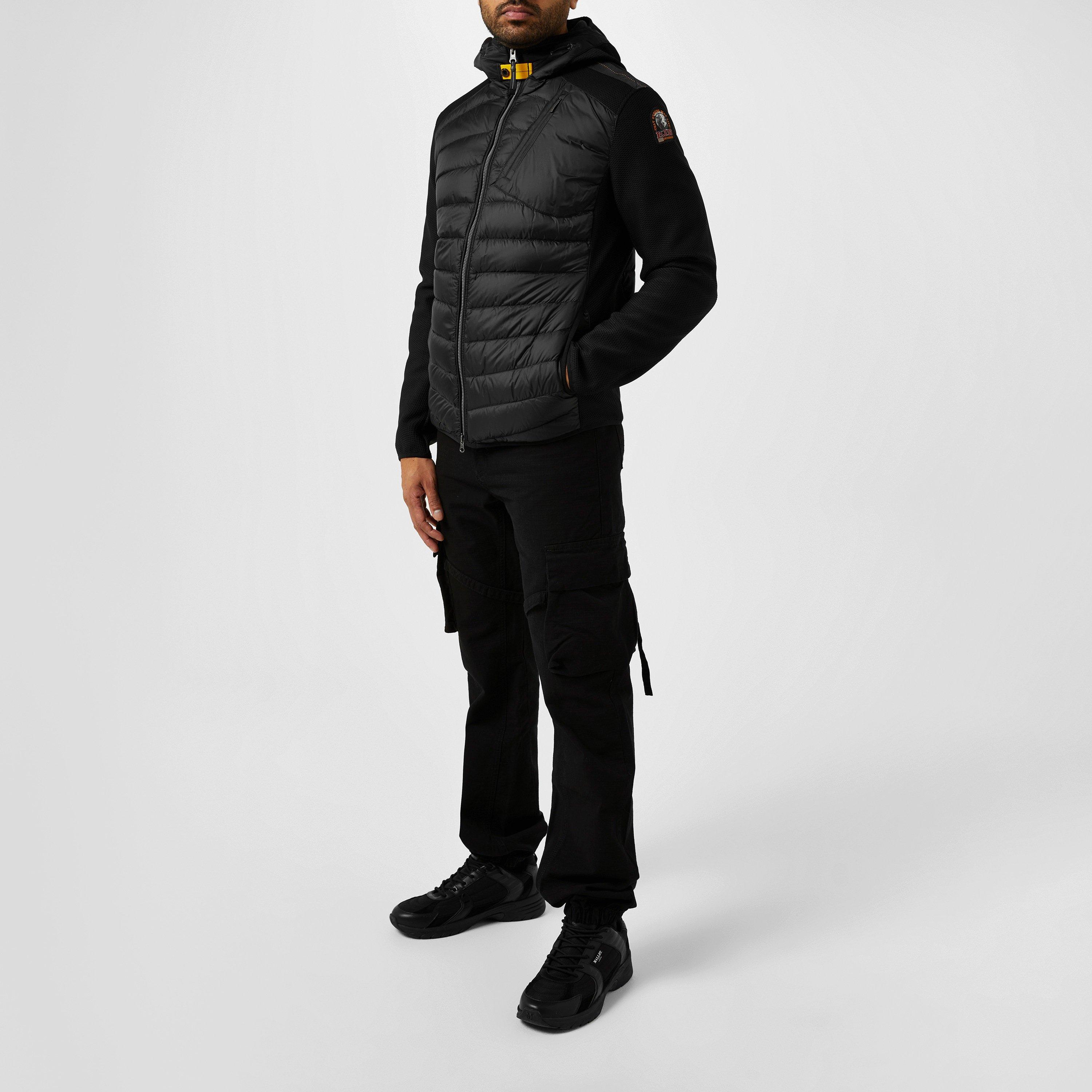 Black 541 - Parajumpers - Men's Nolan Water-Repellent Windproof Duck Down Short Hybrid Jacket - 6