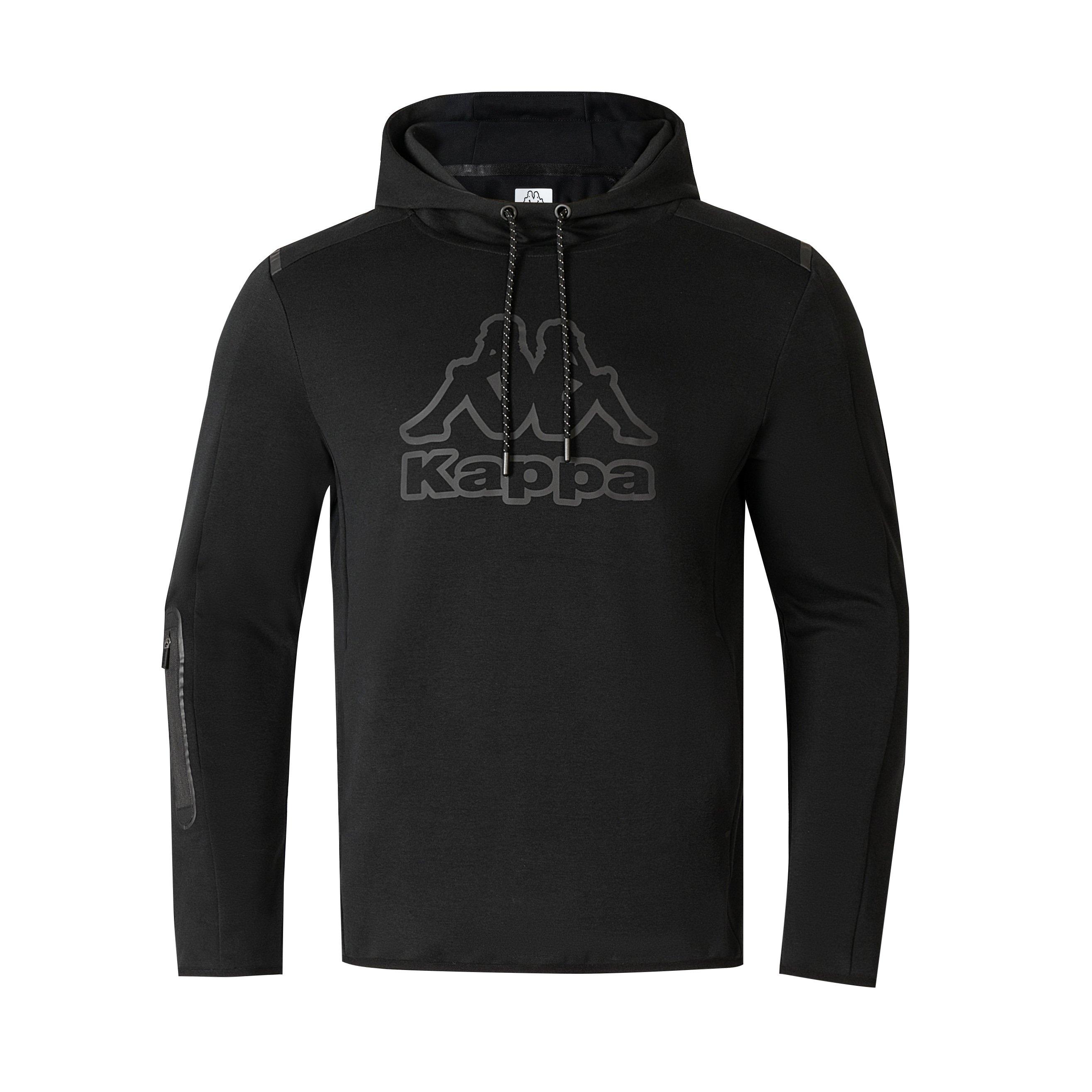 Black - Kappa - Tech FL Mens Sweat Pullover Hoody - 1