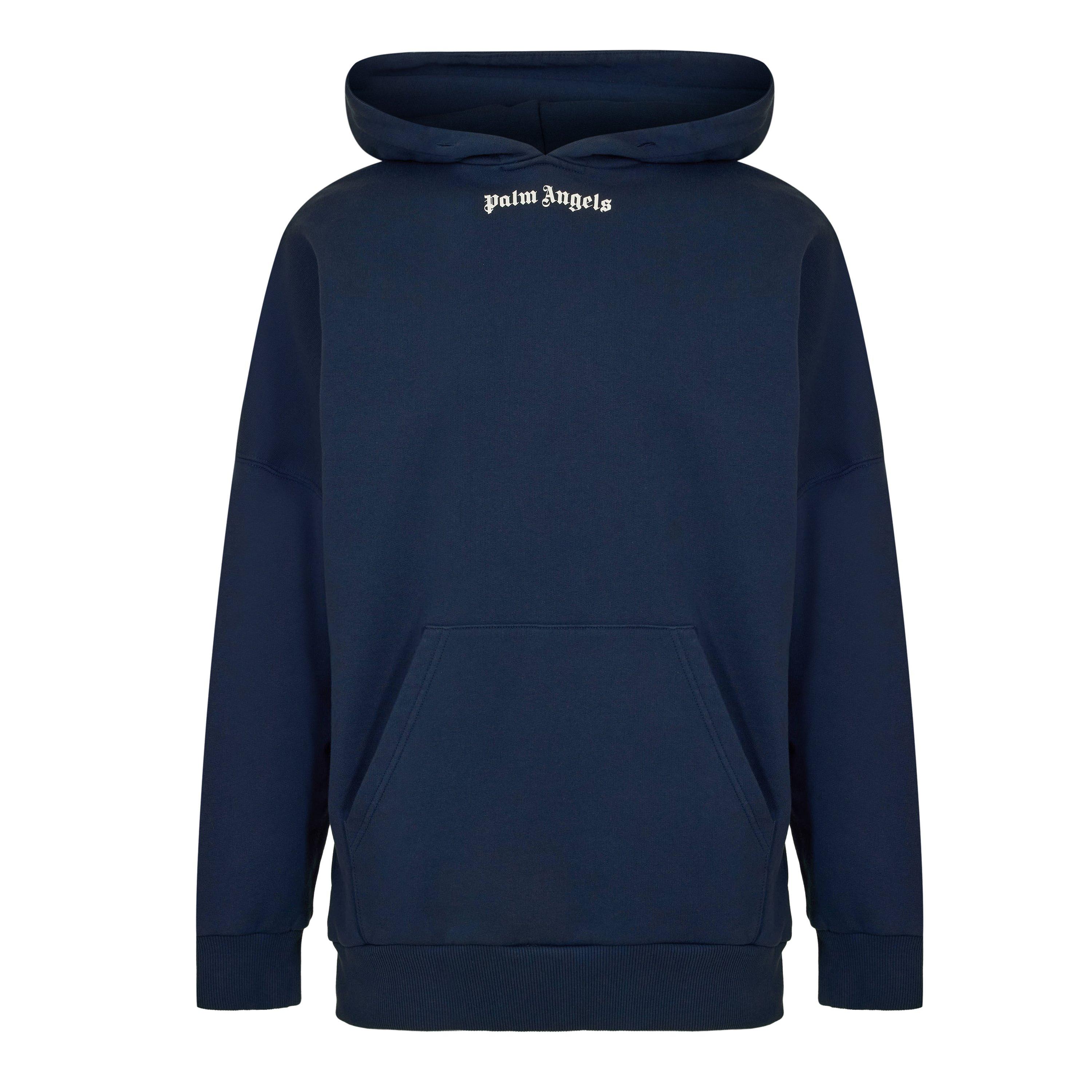 Palm Angels Men's Overhead Hoodie - Blue - XL