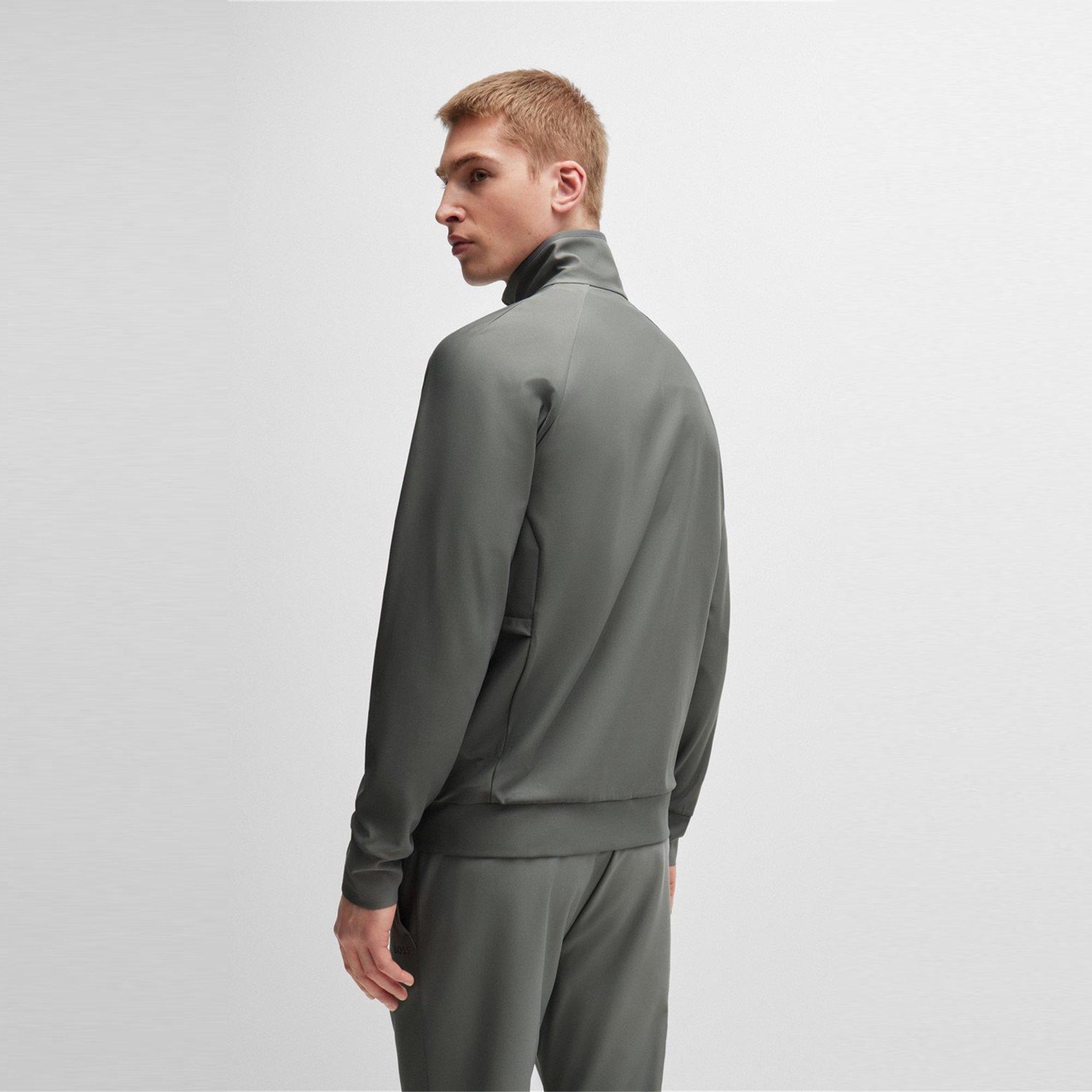 Dark Beige - Boss - Sicon Active Zip Hoodie - 2