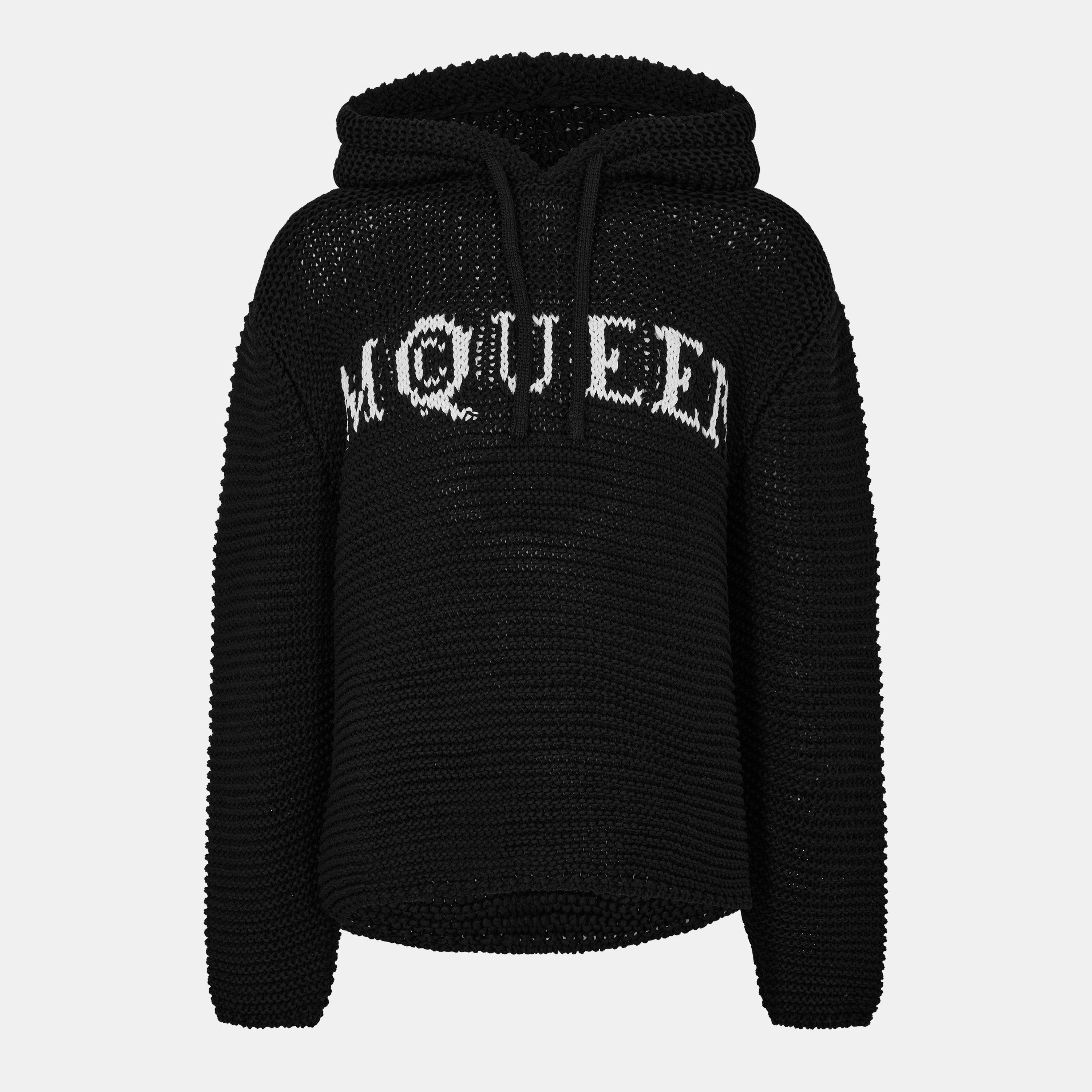 Alexander McQueen | Men's Logo Cropped Hoodie | OTH Hoodies