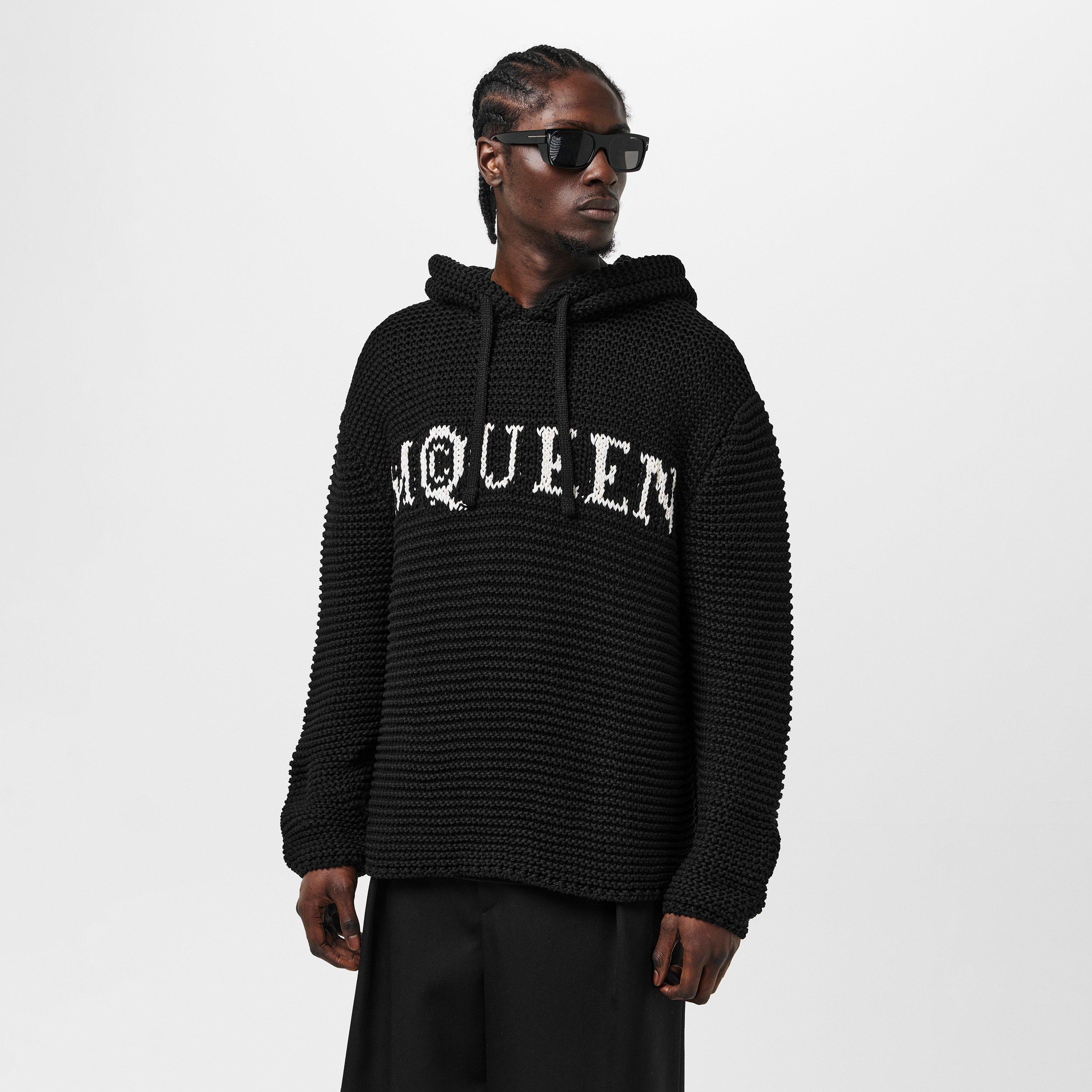 Alexander McQueen | Men's Logo Cropped Hoodie | OTH Hoodies