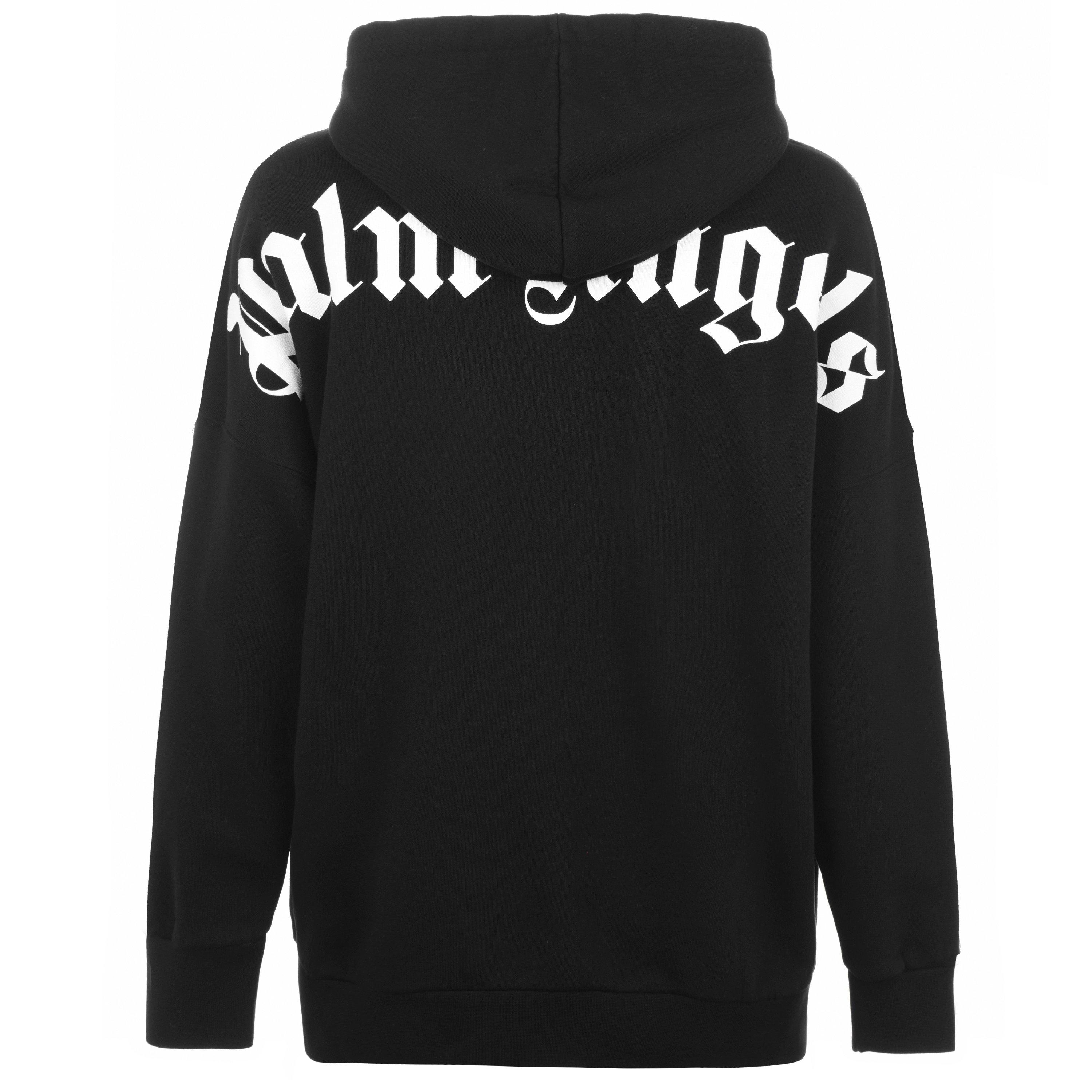 Blk/White 1001 - Palm Angels - Oth Logo Hoodie - 8