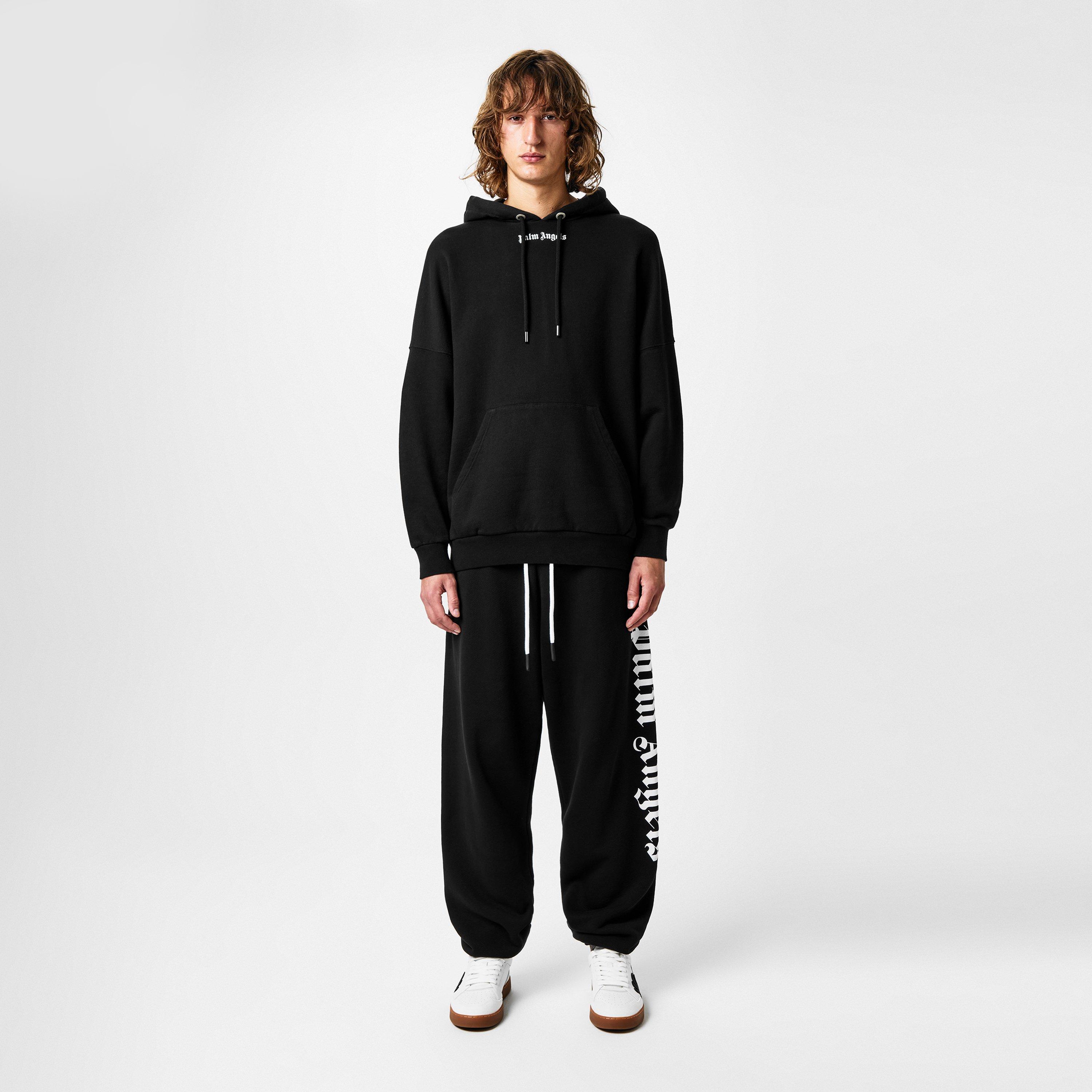 Blk/White 1001 - Palm Angels - Oth Logo Hoodie - 6