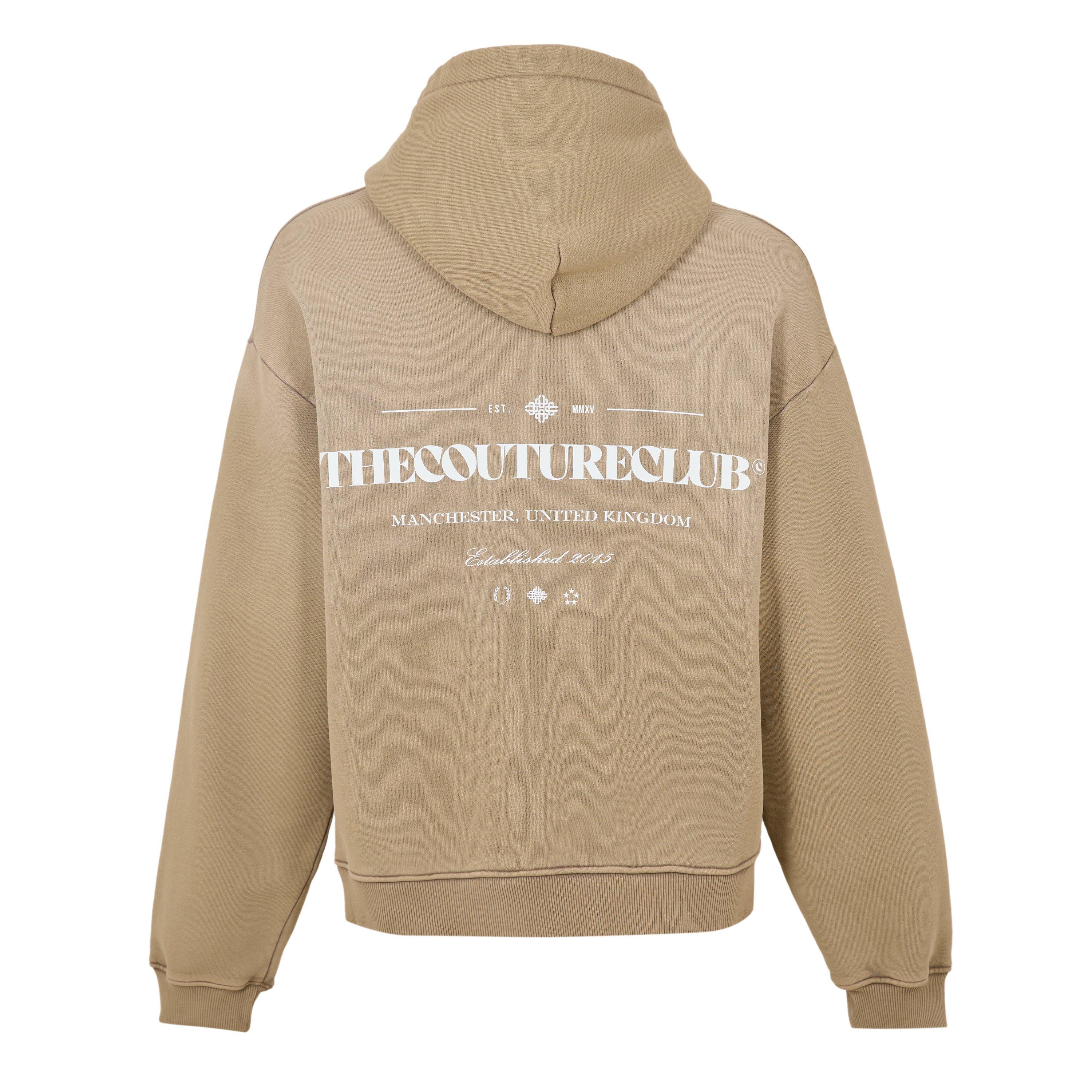 Biege - The Couture Club - Men's Overhead Hoodie - 2