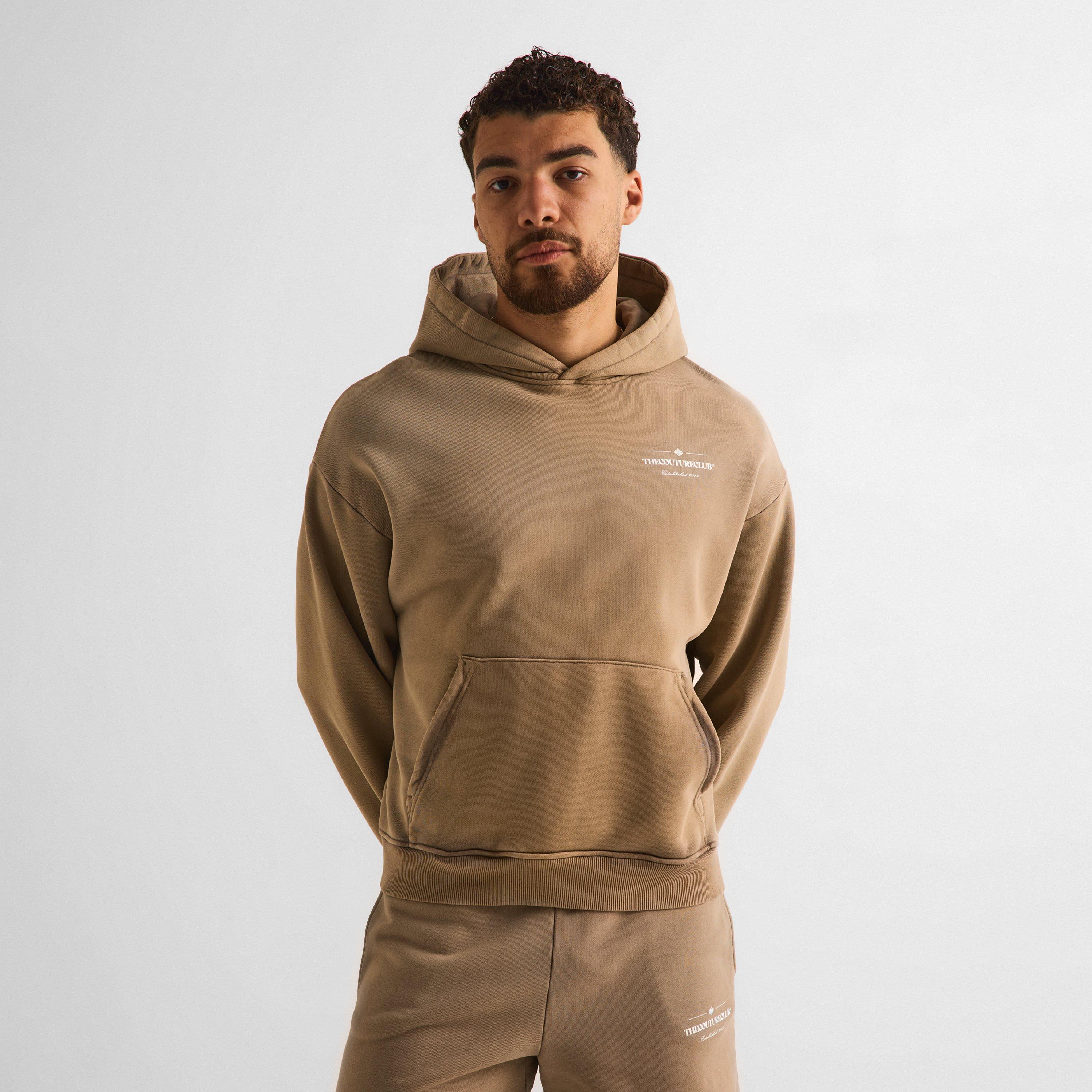 Biege - The Couture Club - Men's Overhead Hoodie - 3