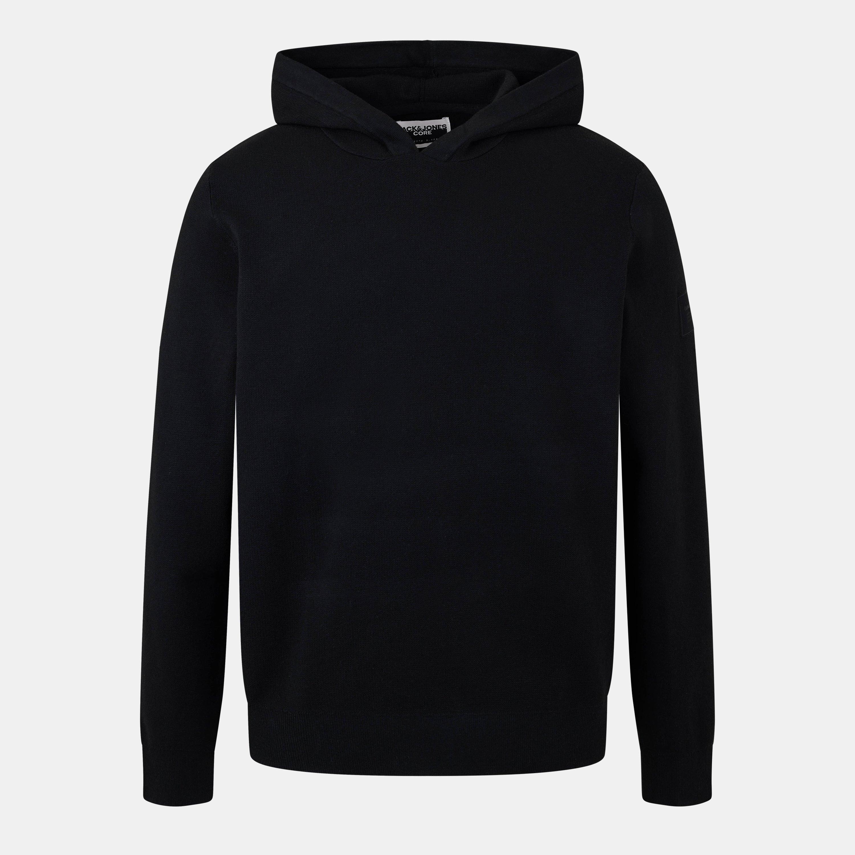 Jack And Jones  Junior Knitted Hoodie - Black - XL