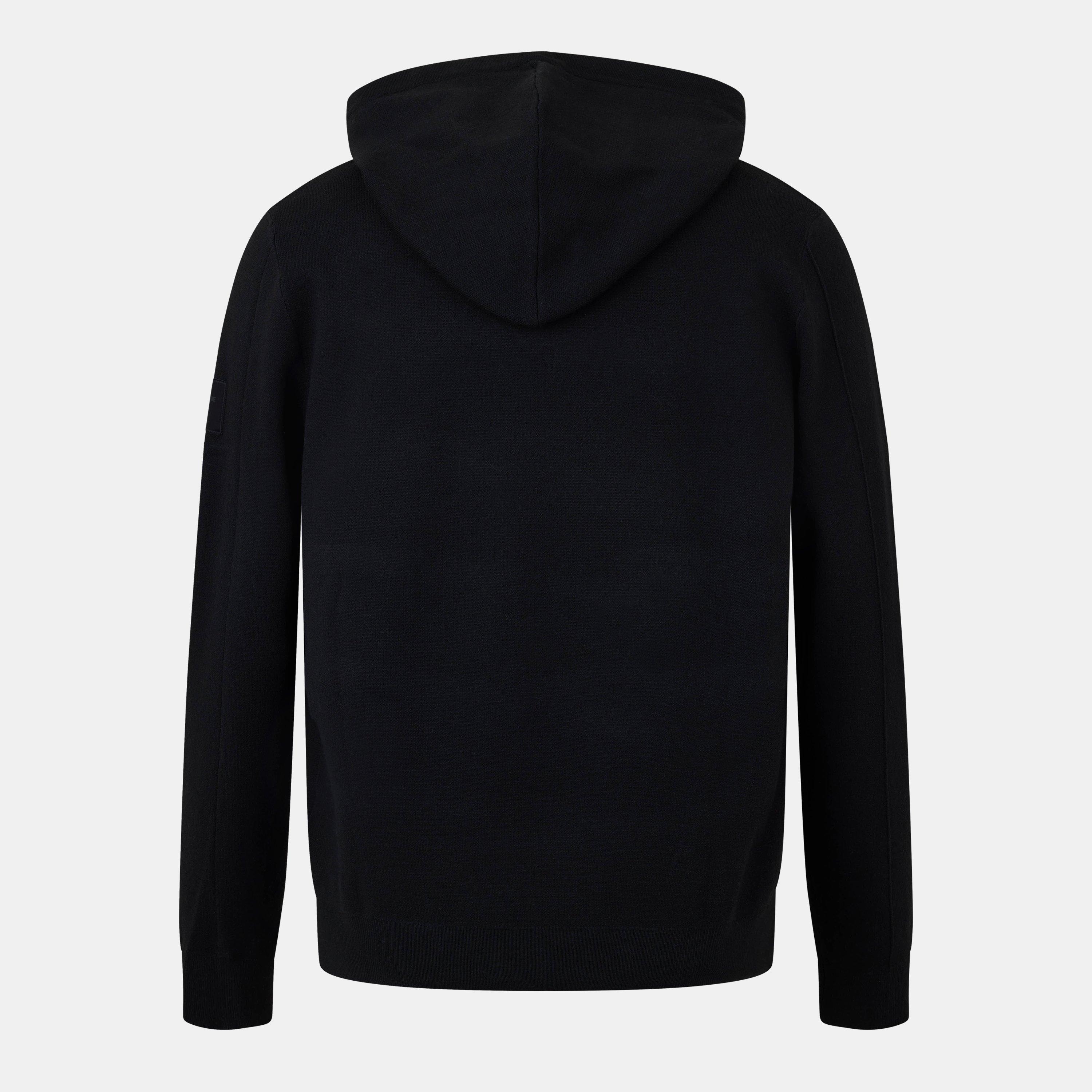 Crna - Jack and Jones - Junior Knitted Hoodie - 2