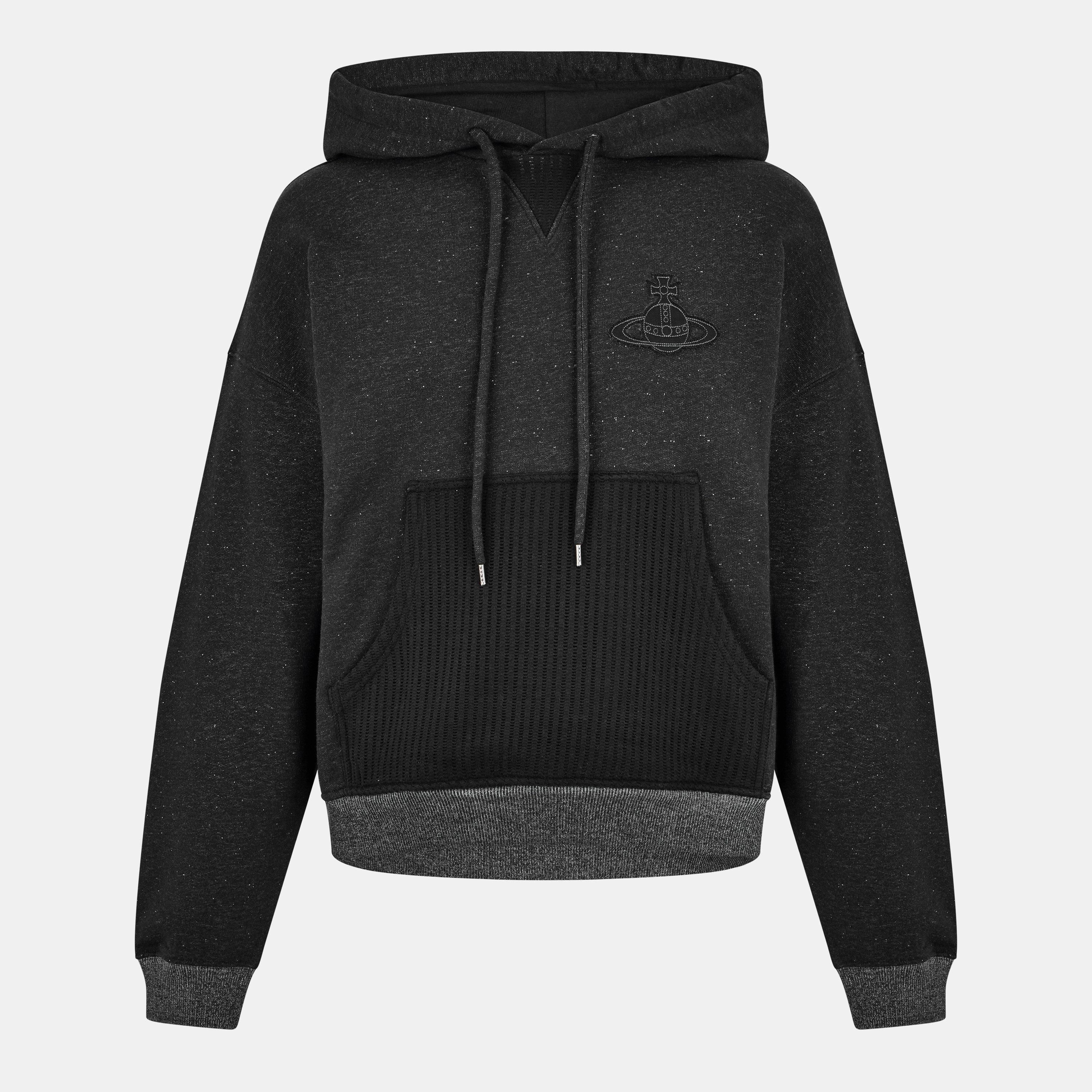 Charcoal - Vivienne Westwood - Men's Viv Ashton Pull Over Relaxed Fit Hoodie - 1