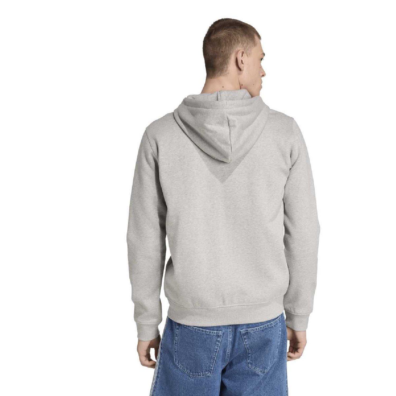 Grey - adidas Originals - adidas Originals Trefoil Essentials Full-Zip Hoodie - 3