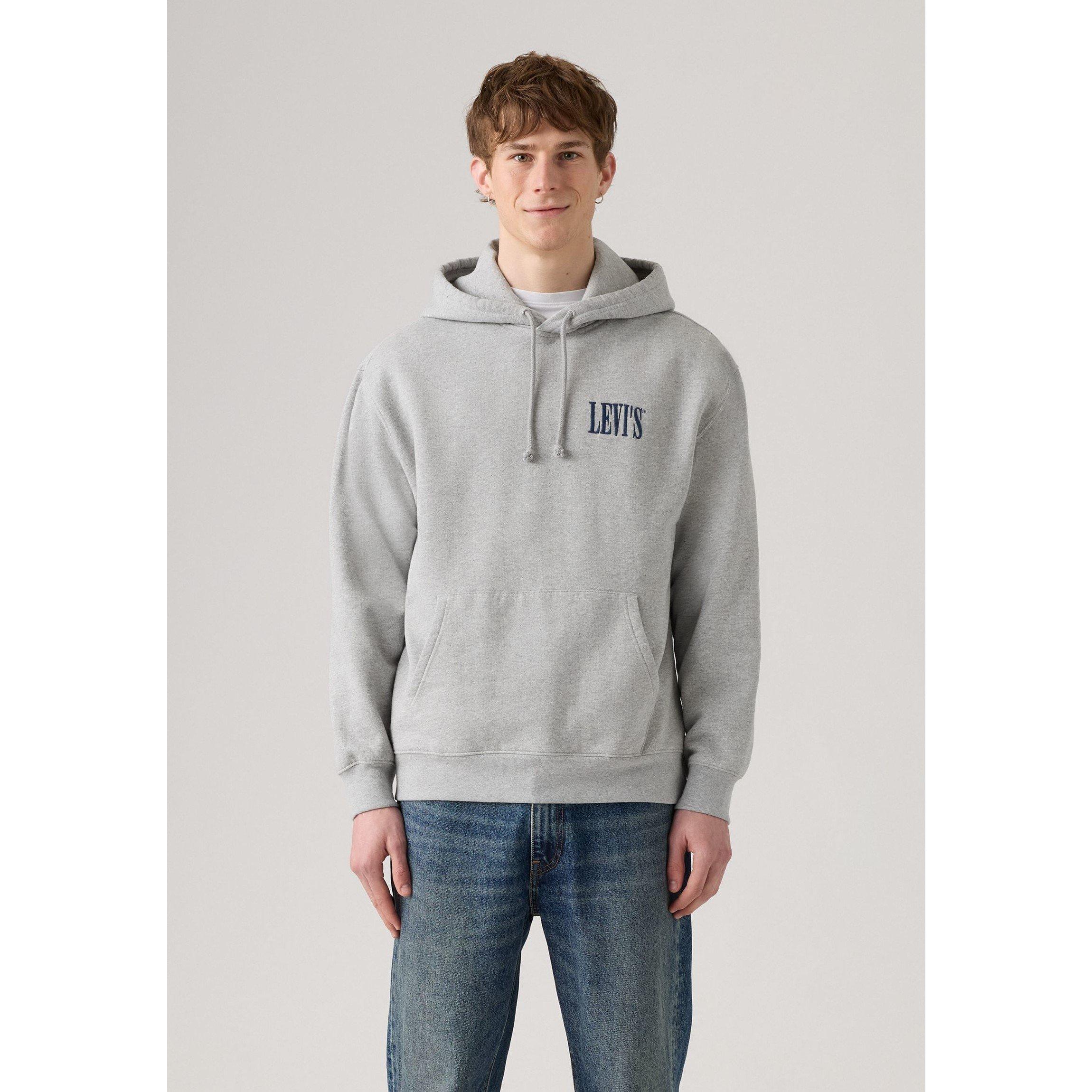 Grå - Levis - Men's Seriff Pullover Hoodie - 2