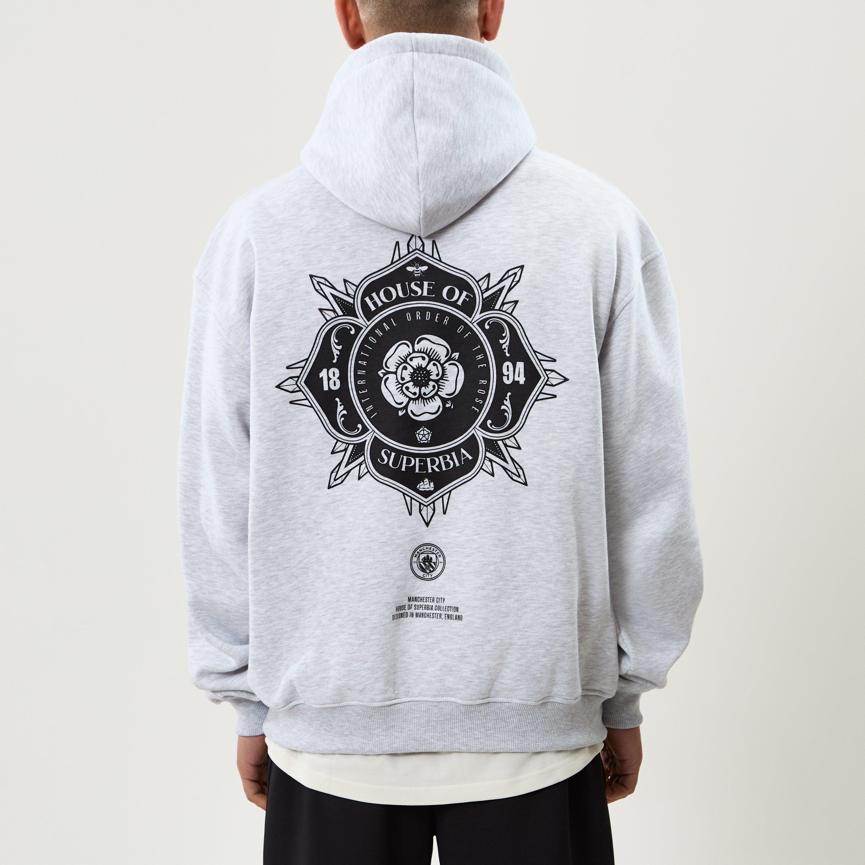 Grey Marl - Legacies - Manchester City Rose Hood - 2