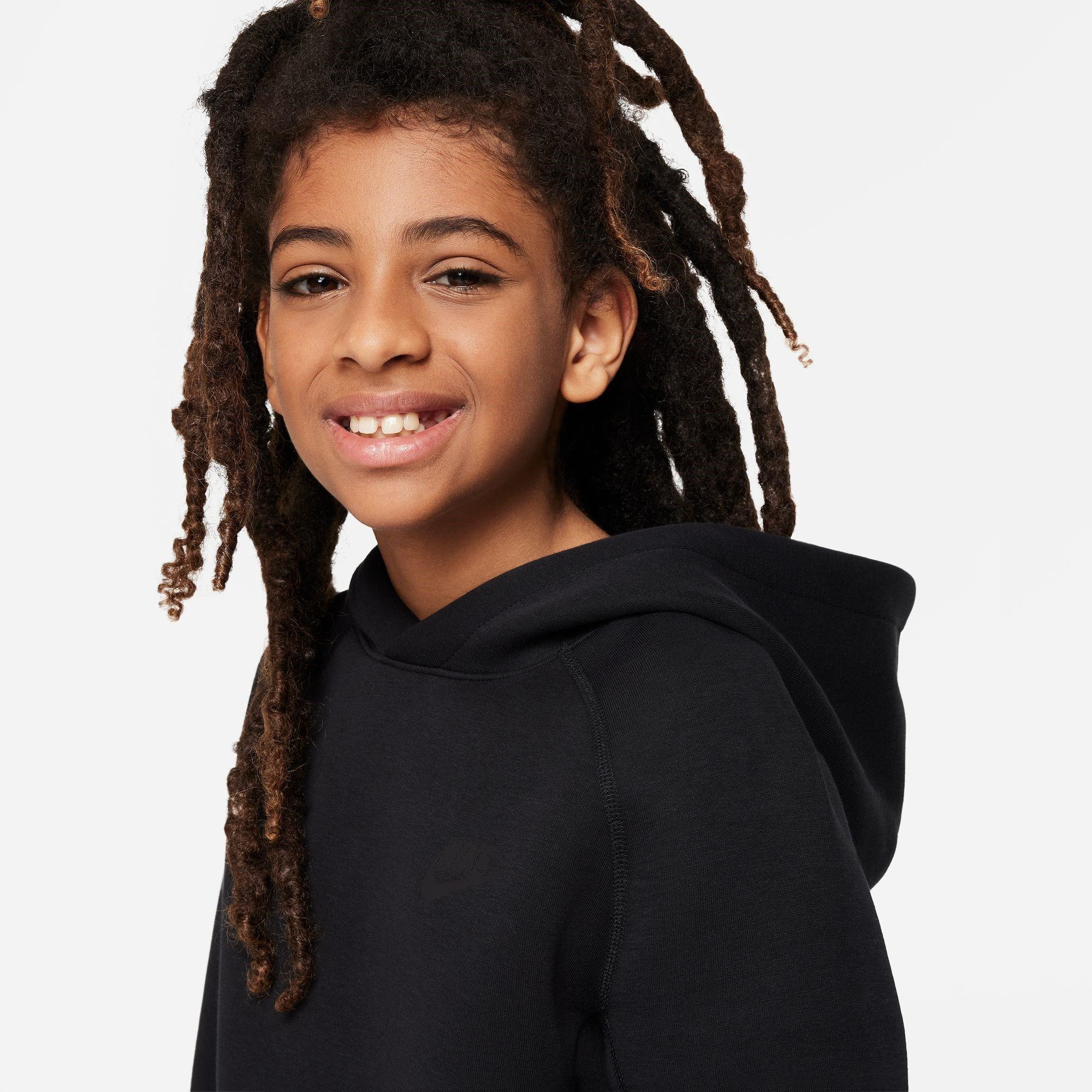 Crna - Nike - Sportswear Tech Fleece Hoodie Juniors - 3