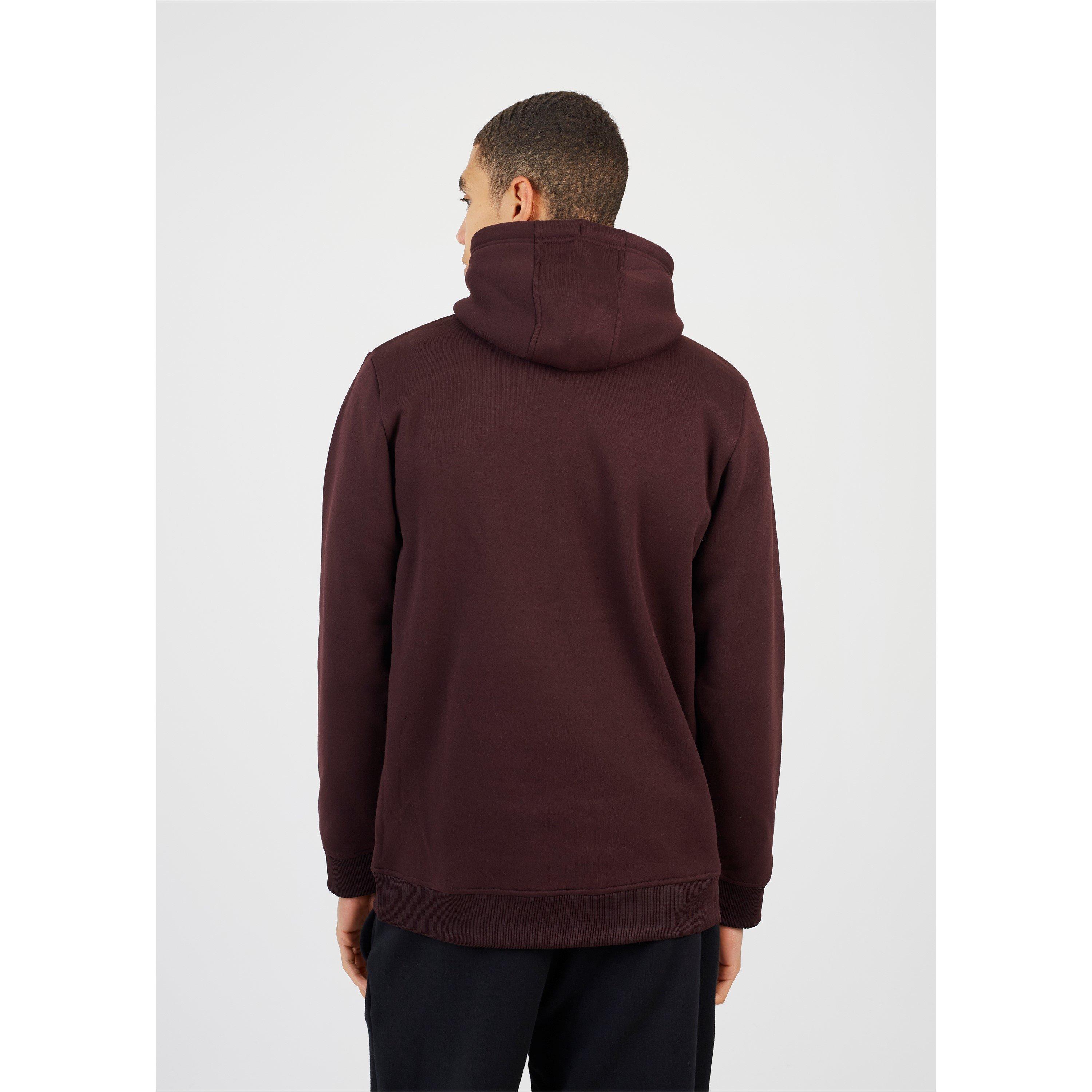 Bourgogne - Brave Soul - Mens Overhead Hoodie with Cross Over Neck - 3