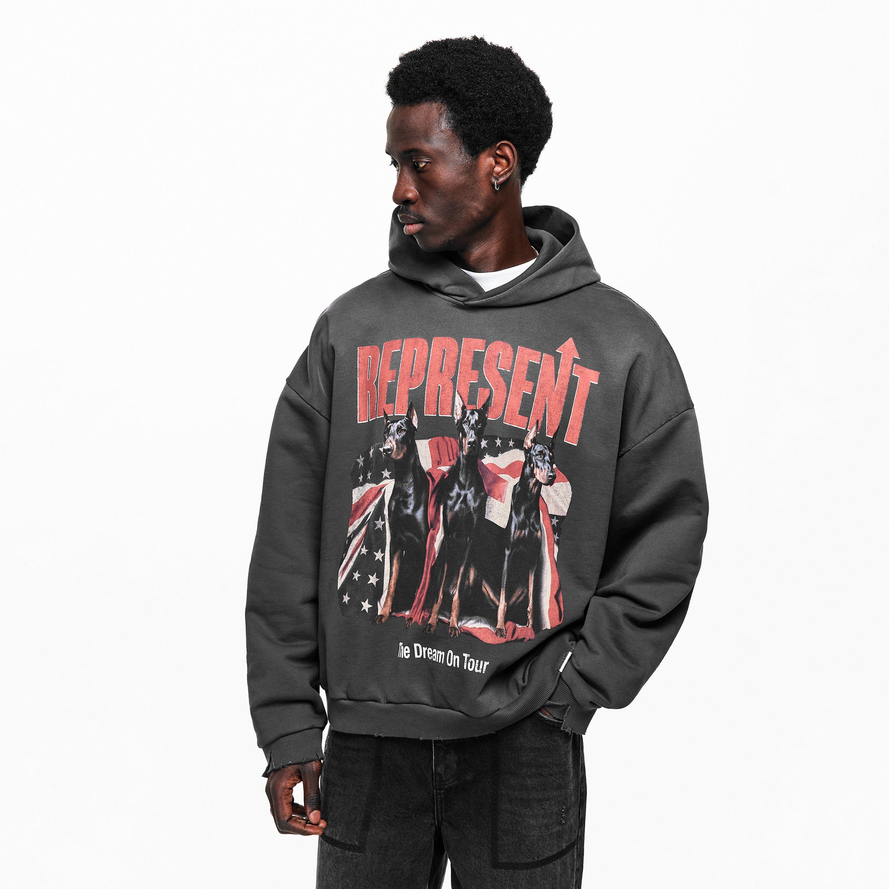 Sun Fade Grey - Represent - Men's Overhead Hoodie - 3