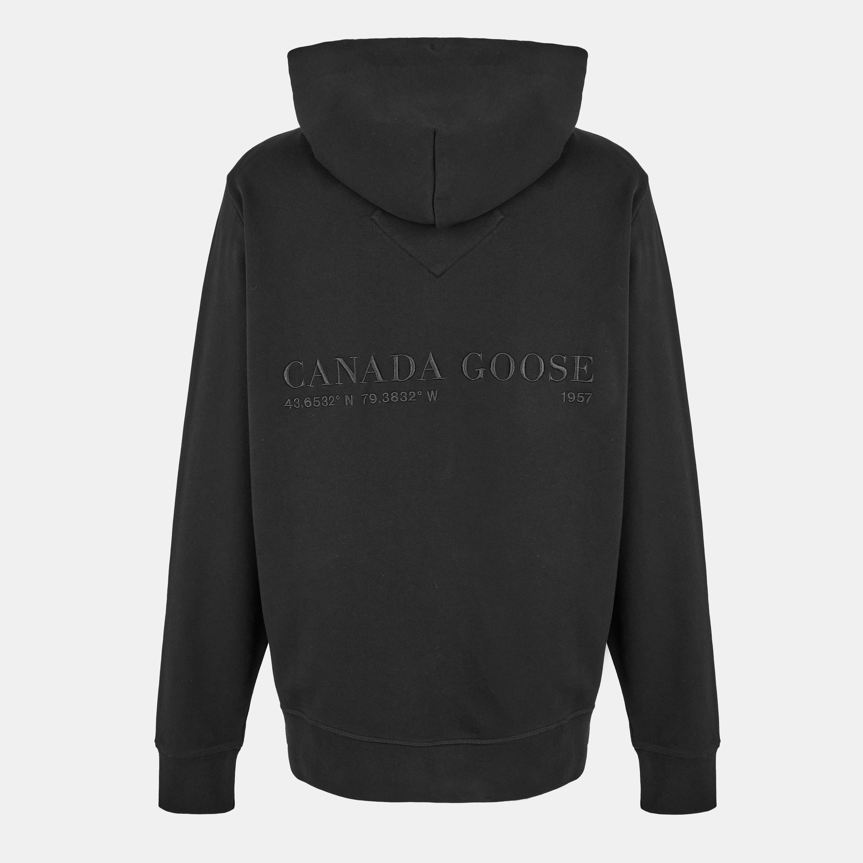 Black - Canada Goose - Men's Over the Head Hoodie - 2
