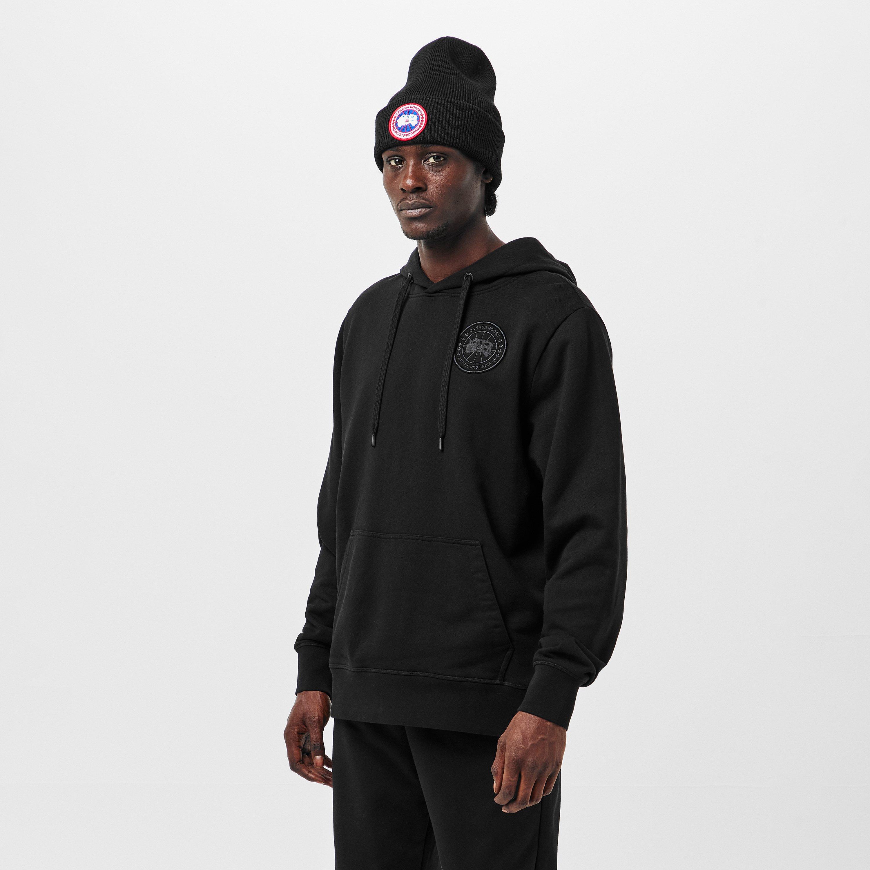 Black - Canada Goose - Men's Over the Head Hoodie - 3