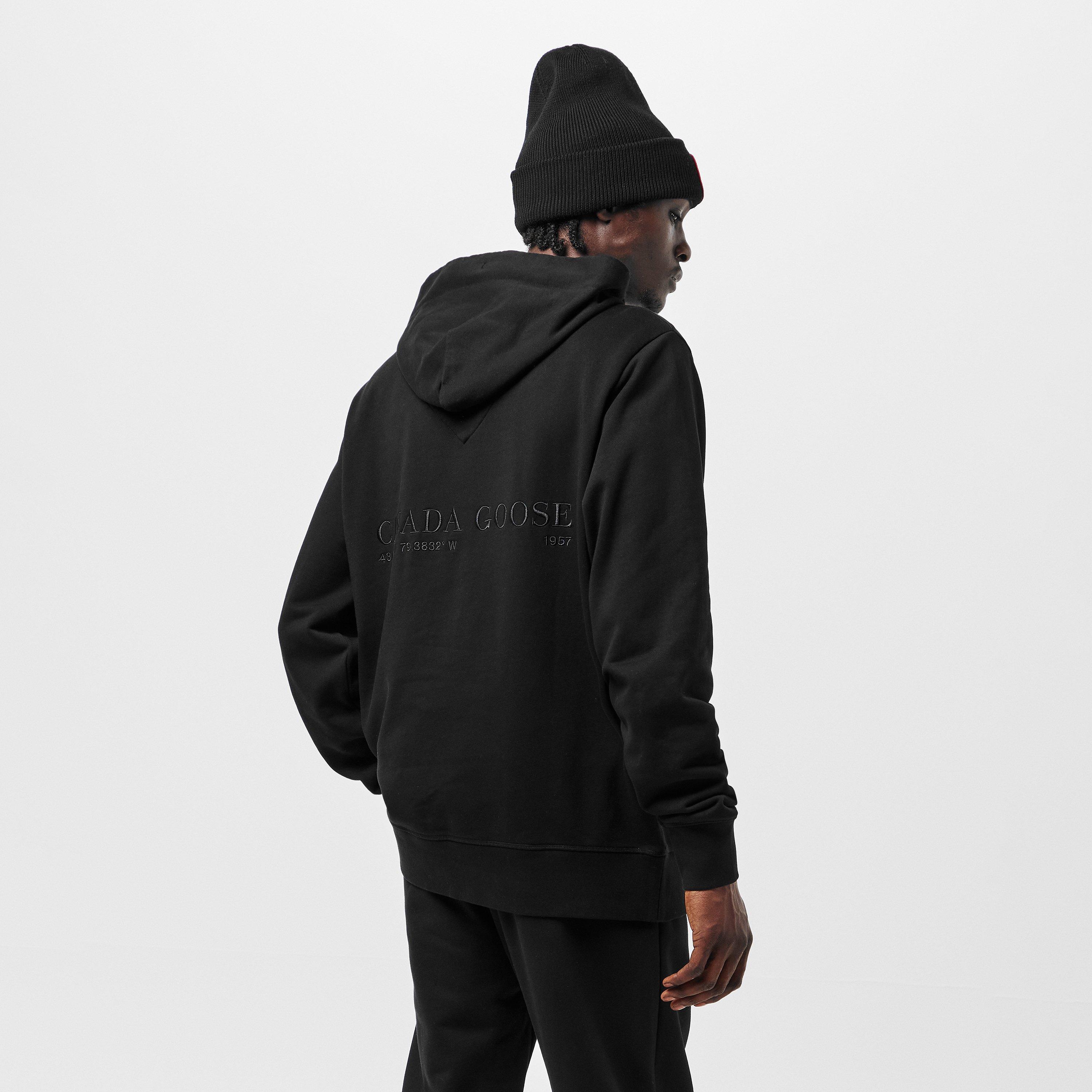 Black - Canada Goose - Men's Over the Head Hoodie - 4