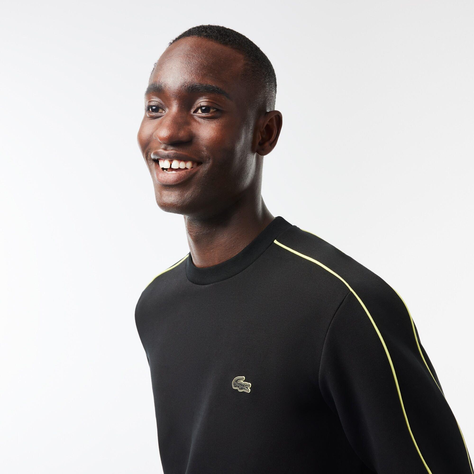 Zwart/Limeira - Lacoste - Men's Logo Embroidered Double Sided Hoodie - 3