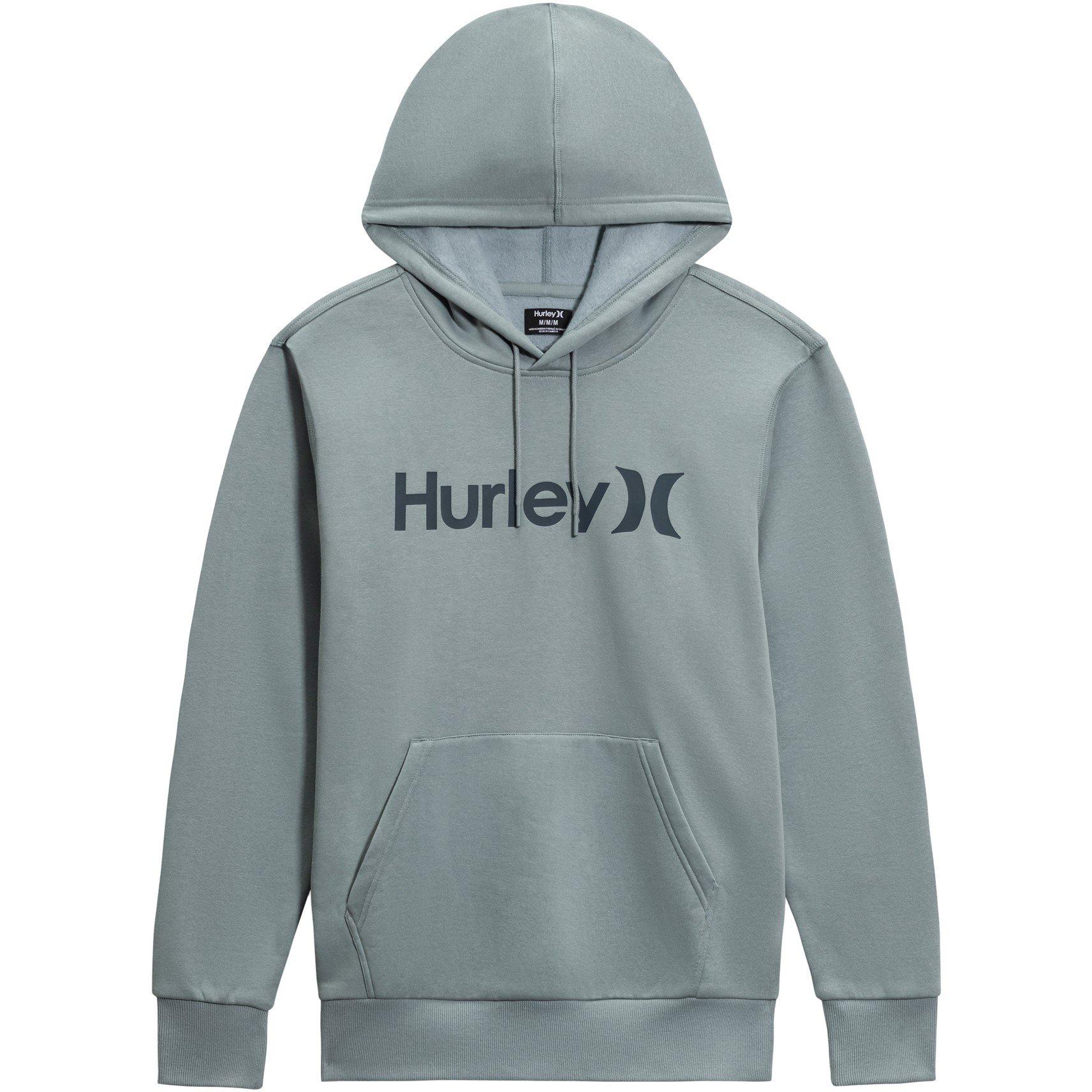 Hurley Men's Pullover Hoodie - Grey/Blue - X Large