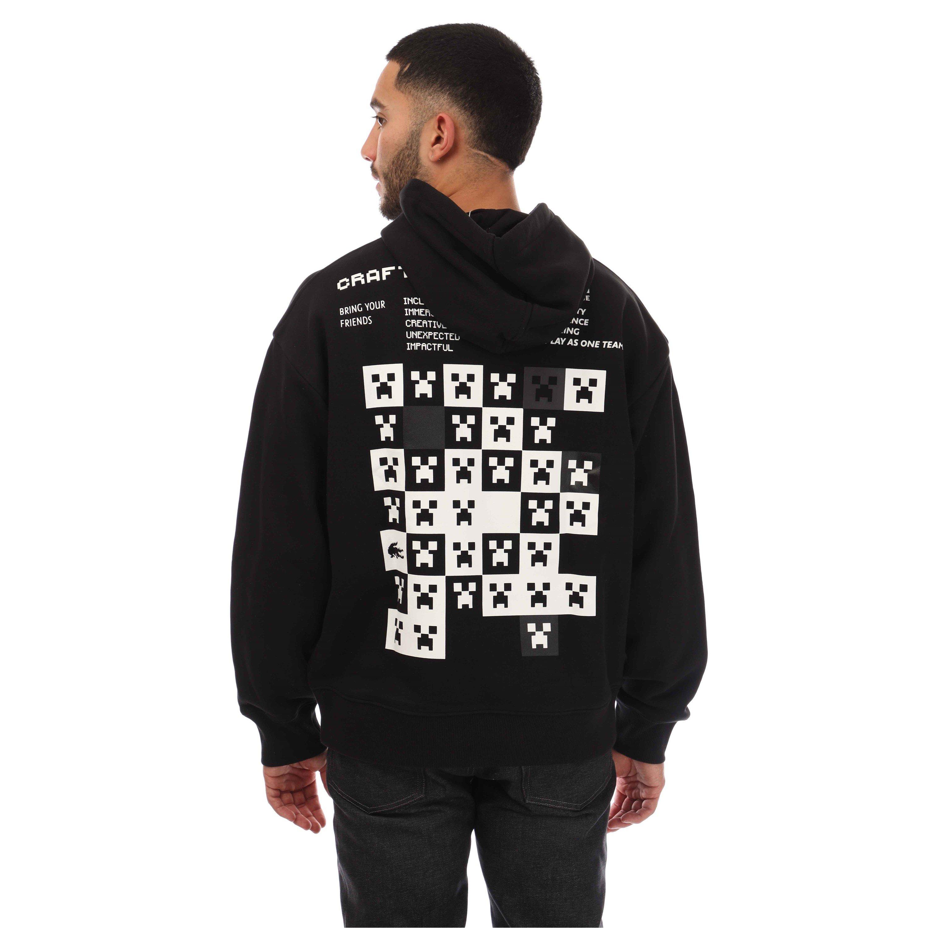Black - Lacoste - Men's Minecraft Hoodie - 3