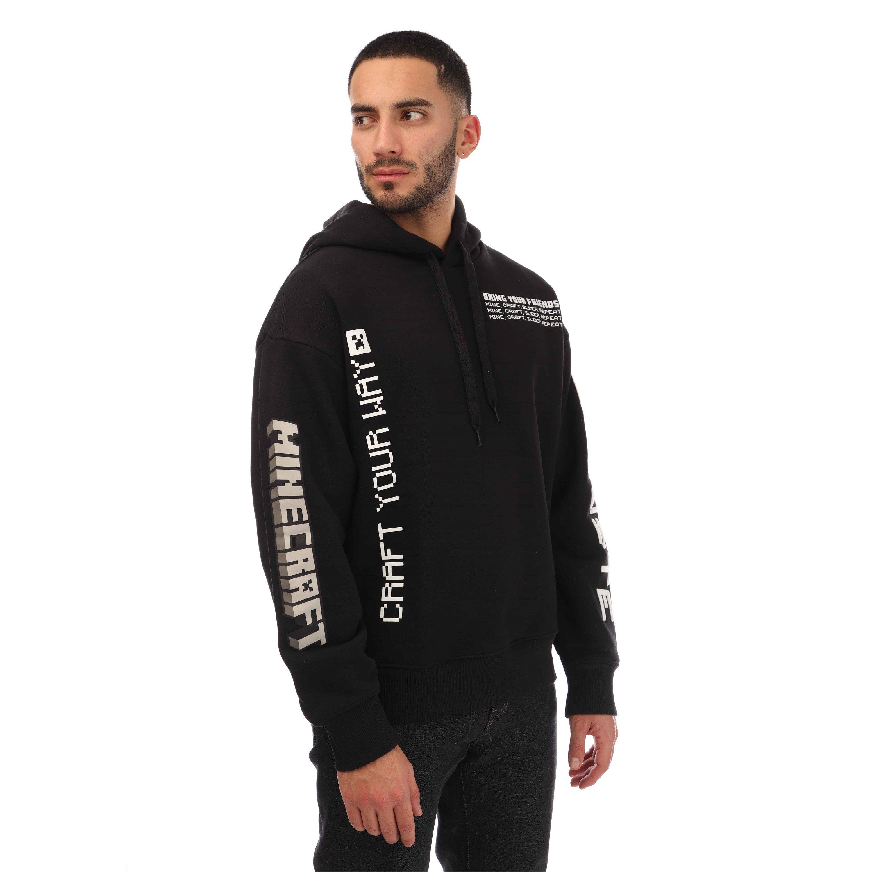 Black - Lacoste - Men's Minecraft Hoodie - 4