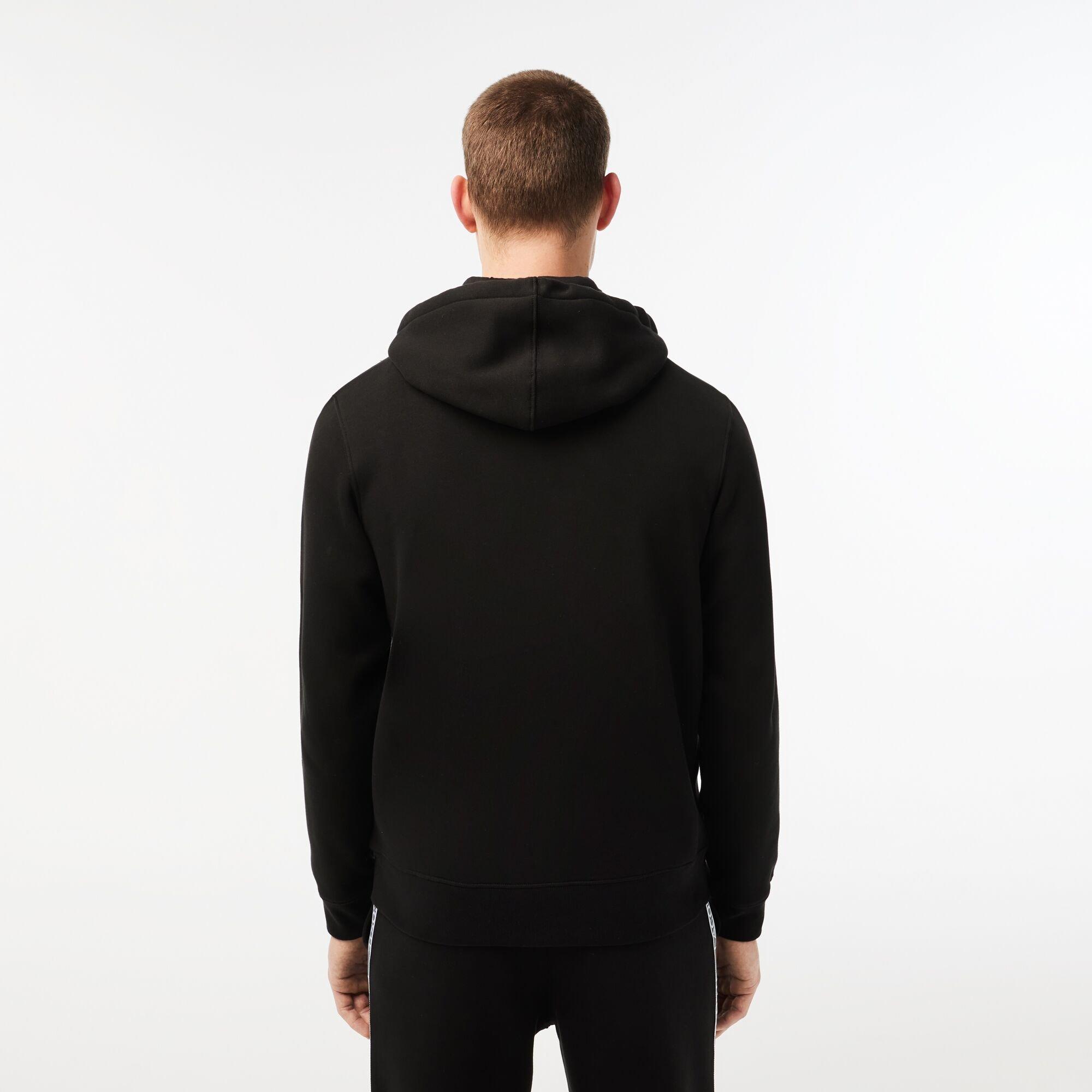 Black - Lacoste - Men's Zip Hoodie - 3