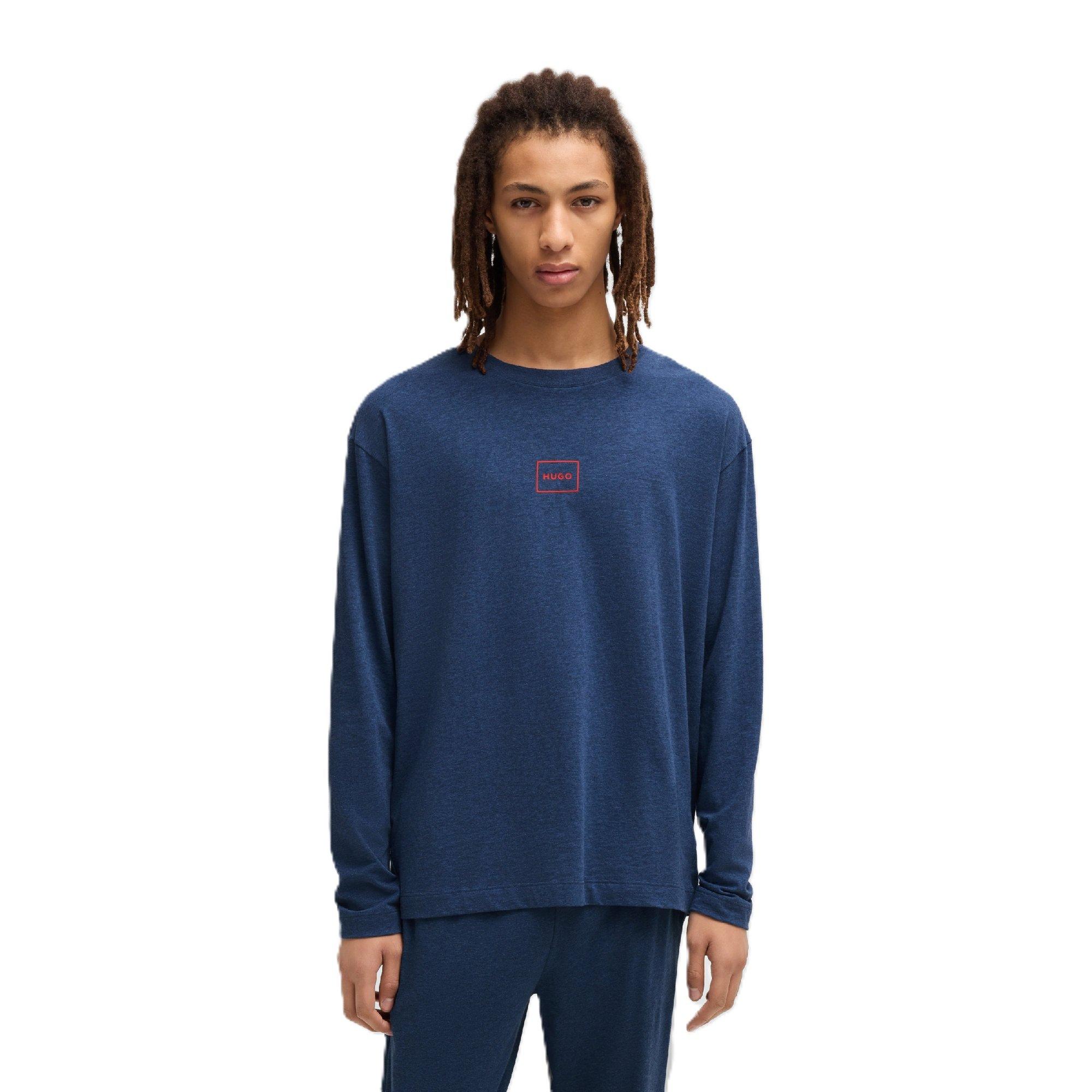 Dark Blue - Boss - Laze Long Set Ew 10261152 01 Hoody Mens - 3