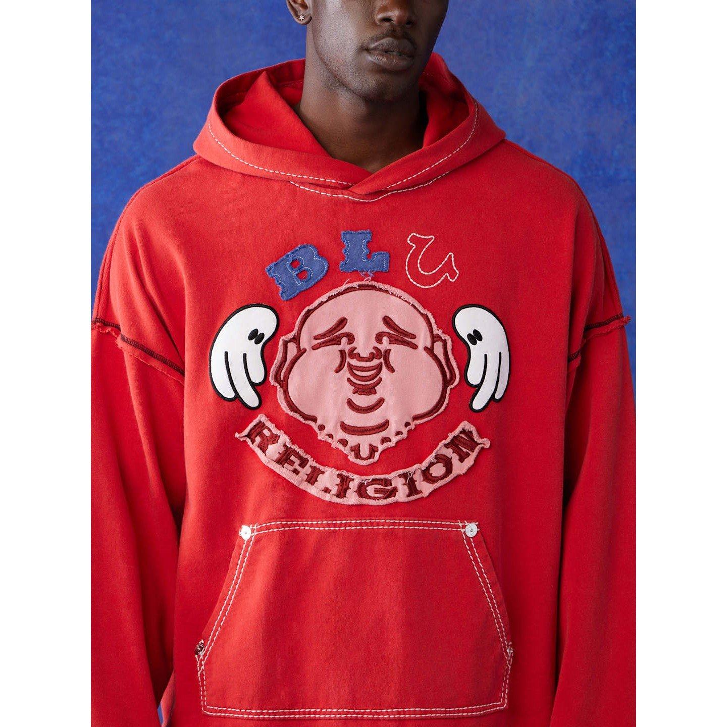 Wshed Red - True Religion - Blu Hoodie - 3