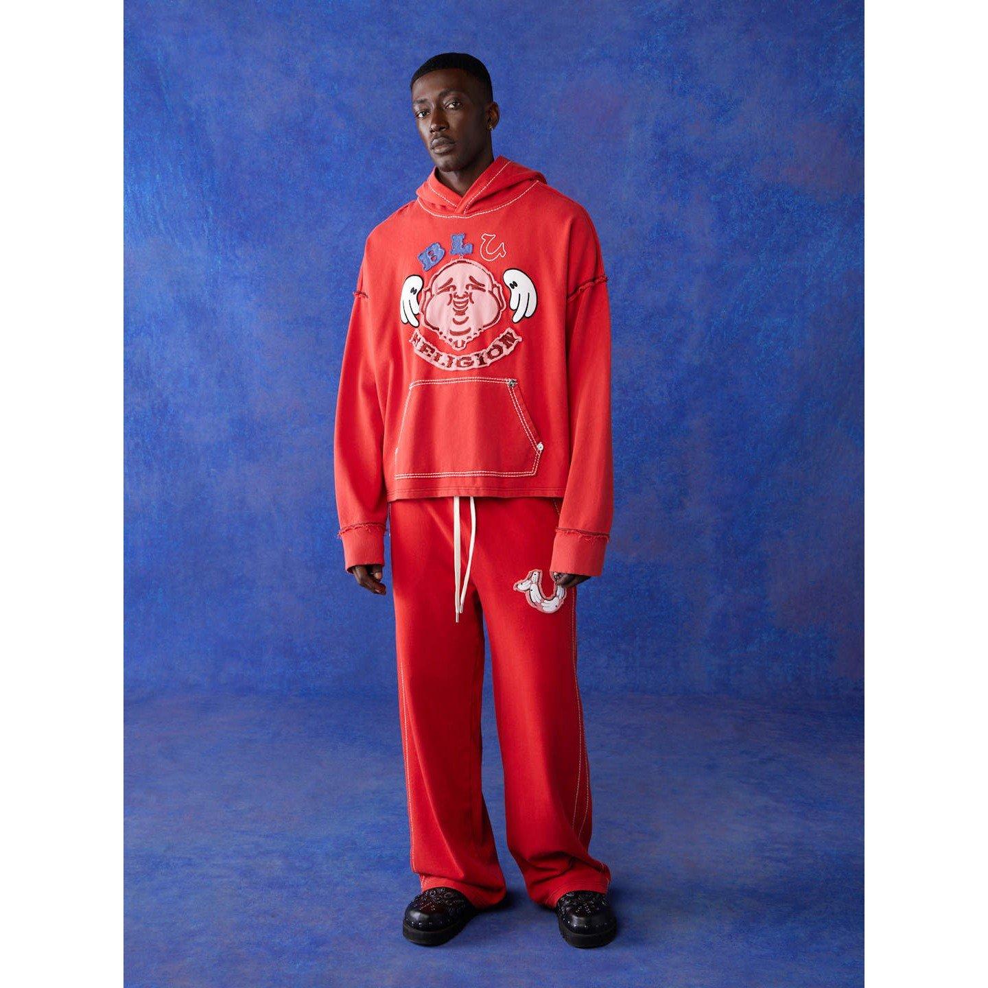 Wshed Red - True Religion - Blu Hoodie - 4