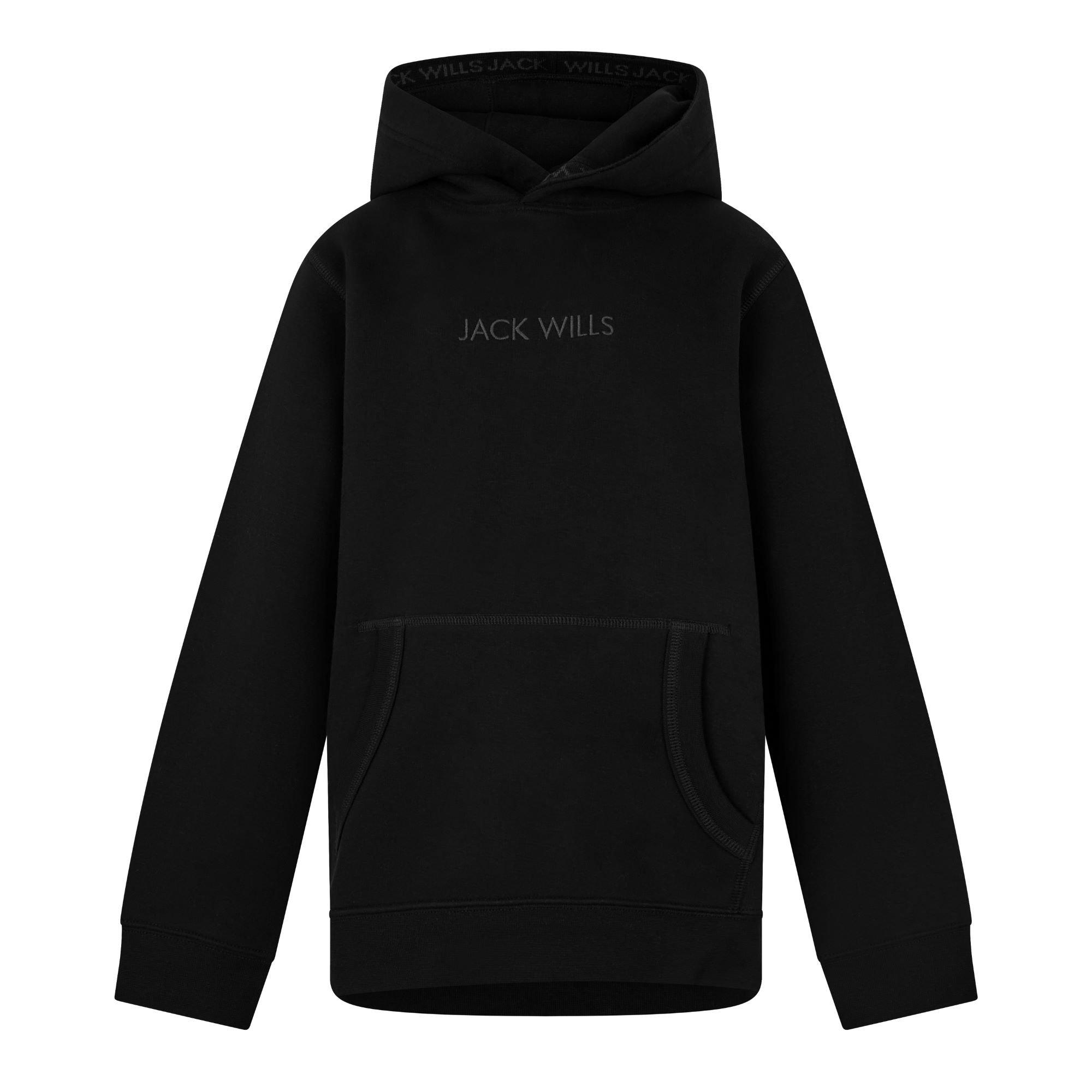 Black - Jack Wills - Kids' Jacquard Hoodie - 1
