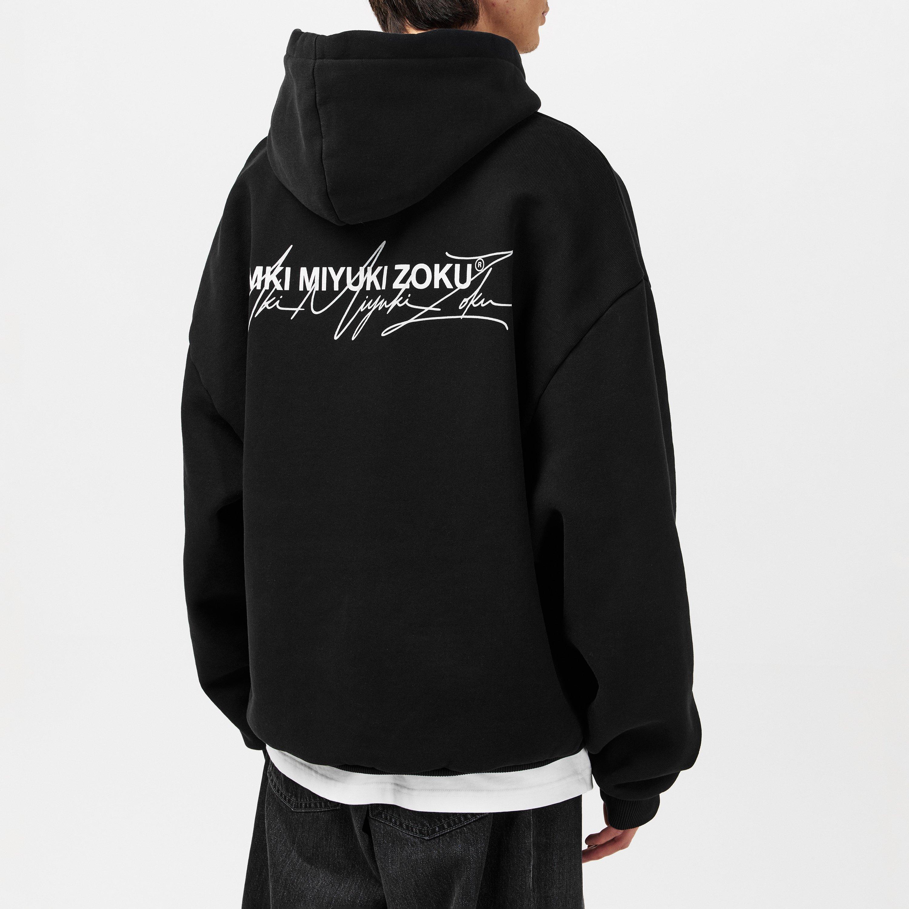 Black/Grey - MKI MIYUKI ZOKU - Script Oth Hoodie - 4