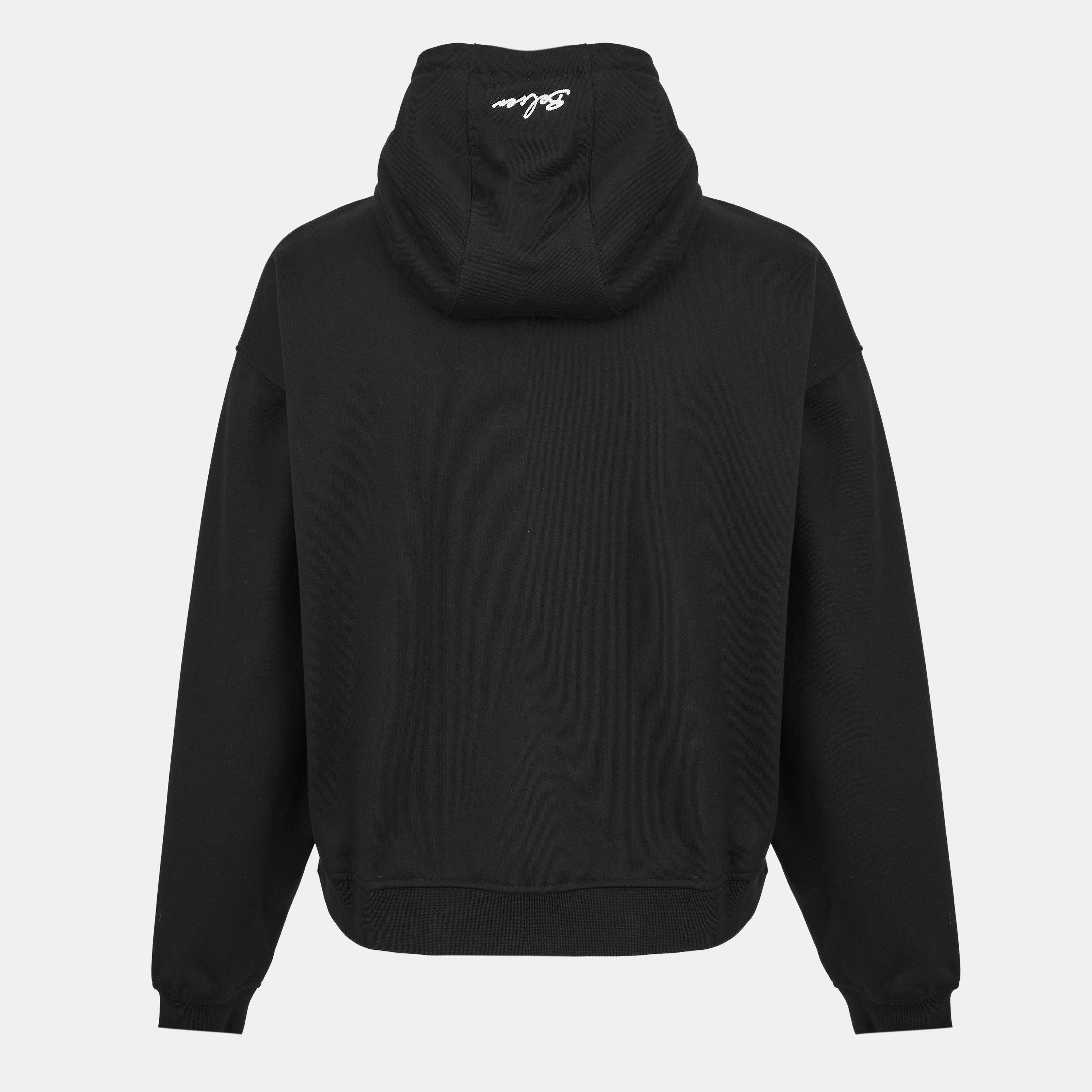 Black - BELIER - Men's Oversized Zip Hoodie - 2