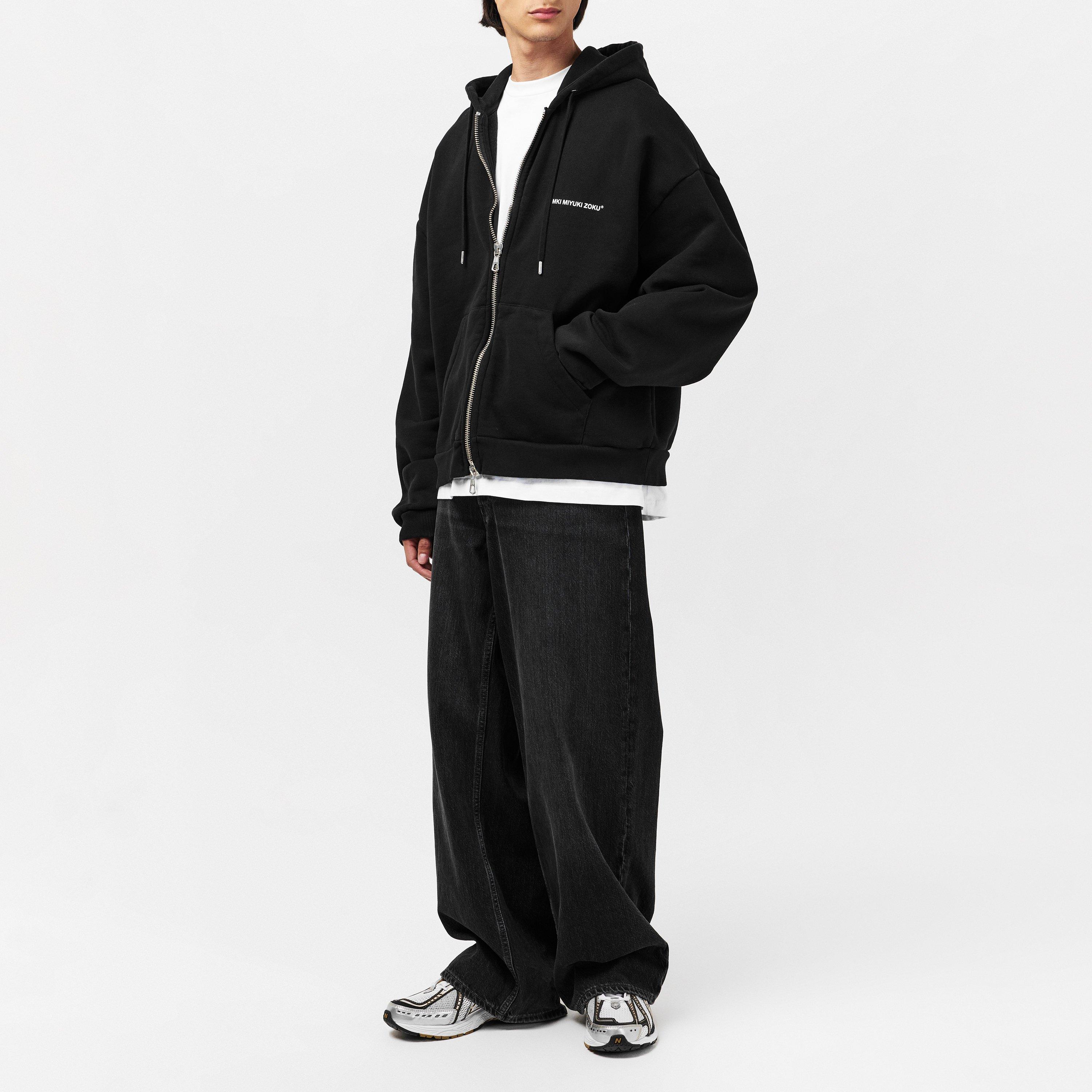 Black - MKI MIYUKI ZOKU - Men's Uniform Zip Hoodie - 6