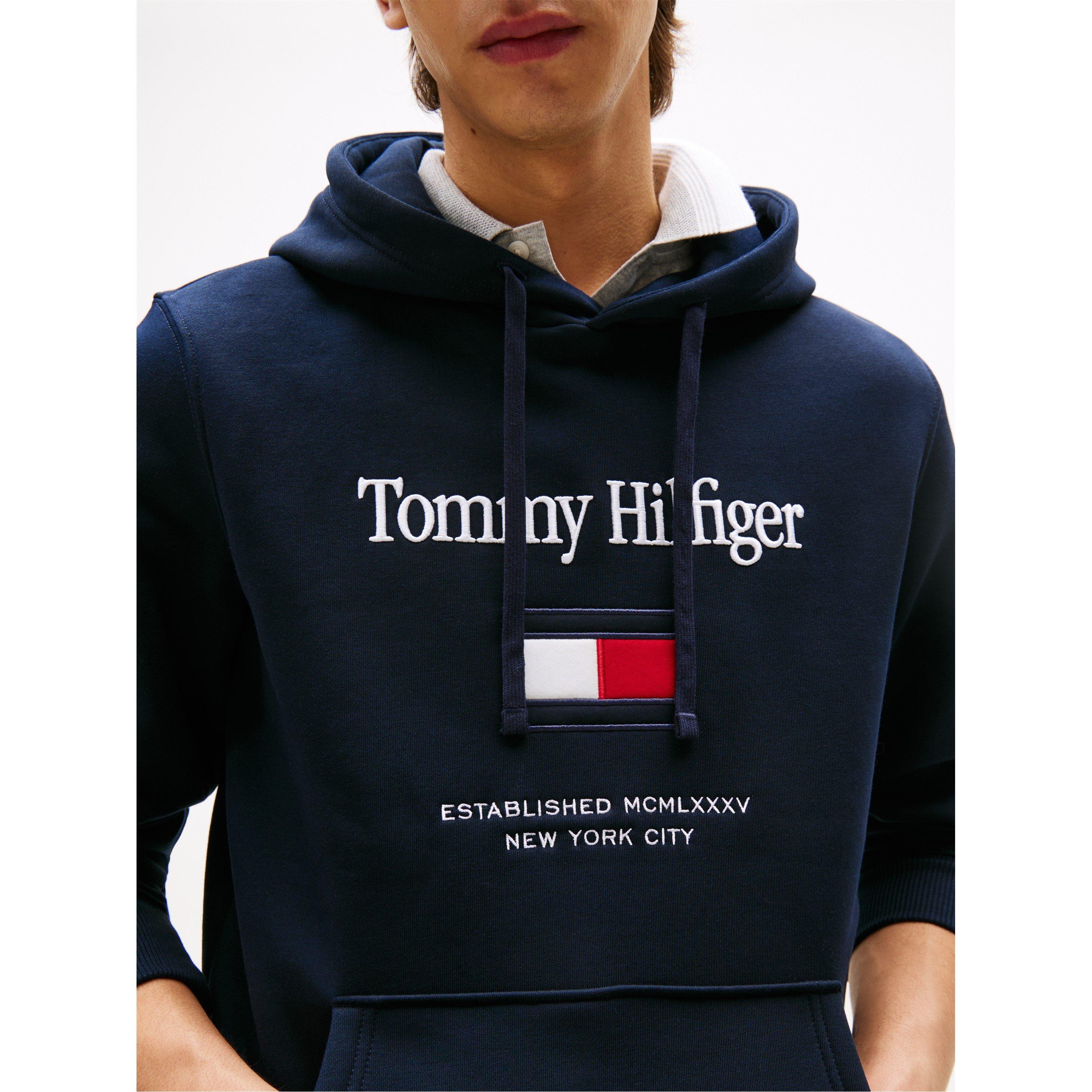 Desert Sky - Tommy Hilfiger - Men's Embro Flag Pull Over Hoodie - 3