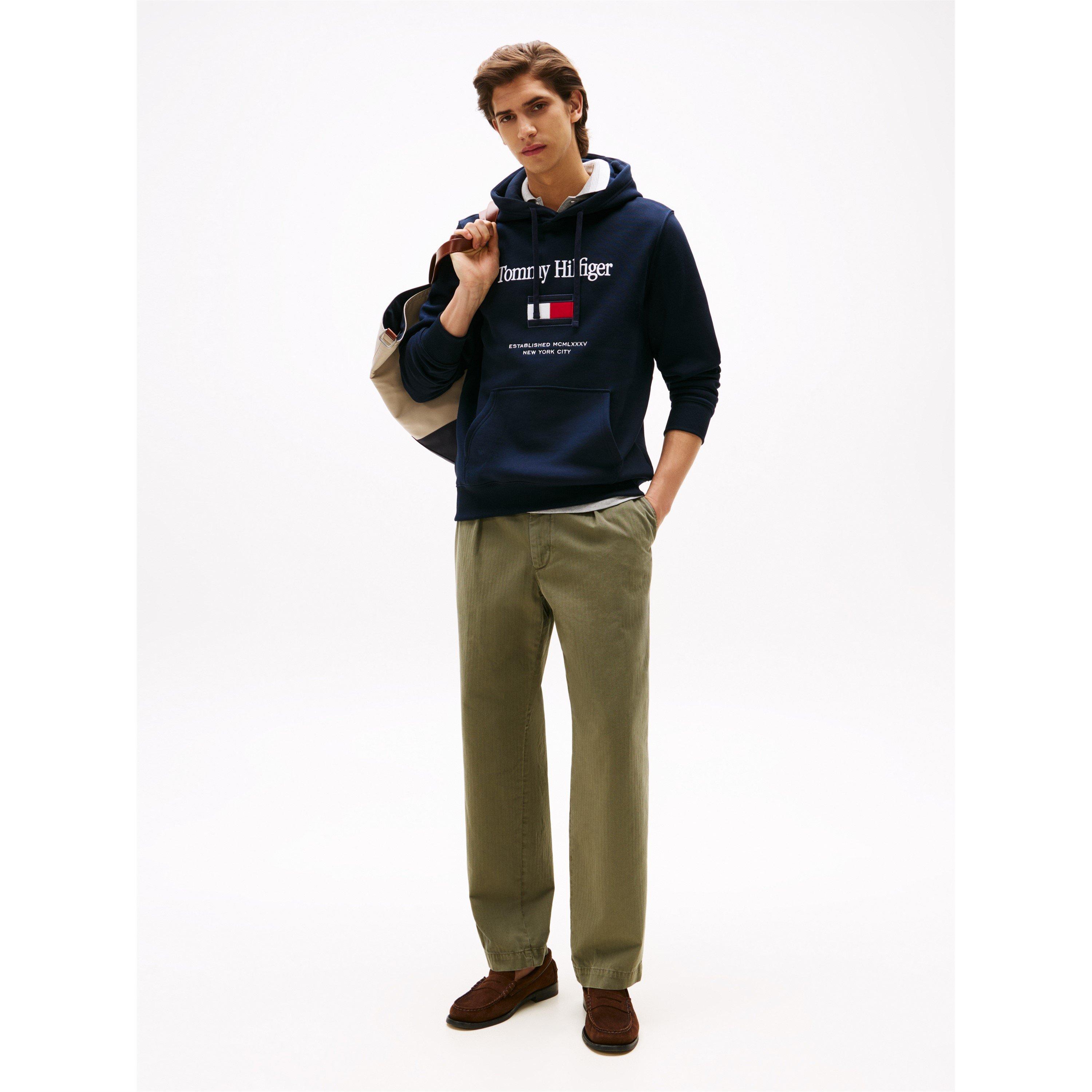 Desert Sky - Tommy Hilfiger - Men's Embro Flag Pull Over Hoodie - 4