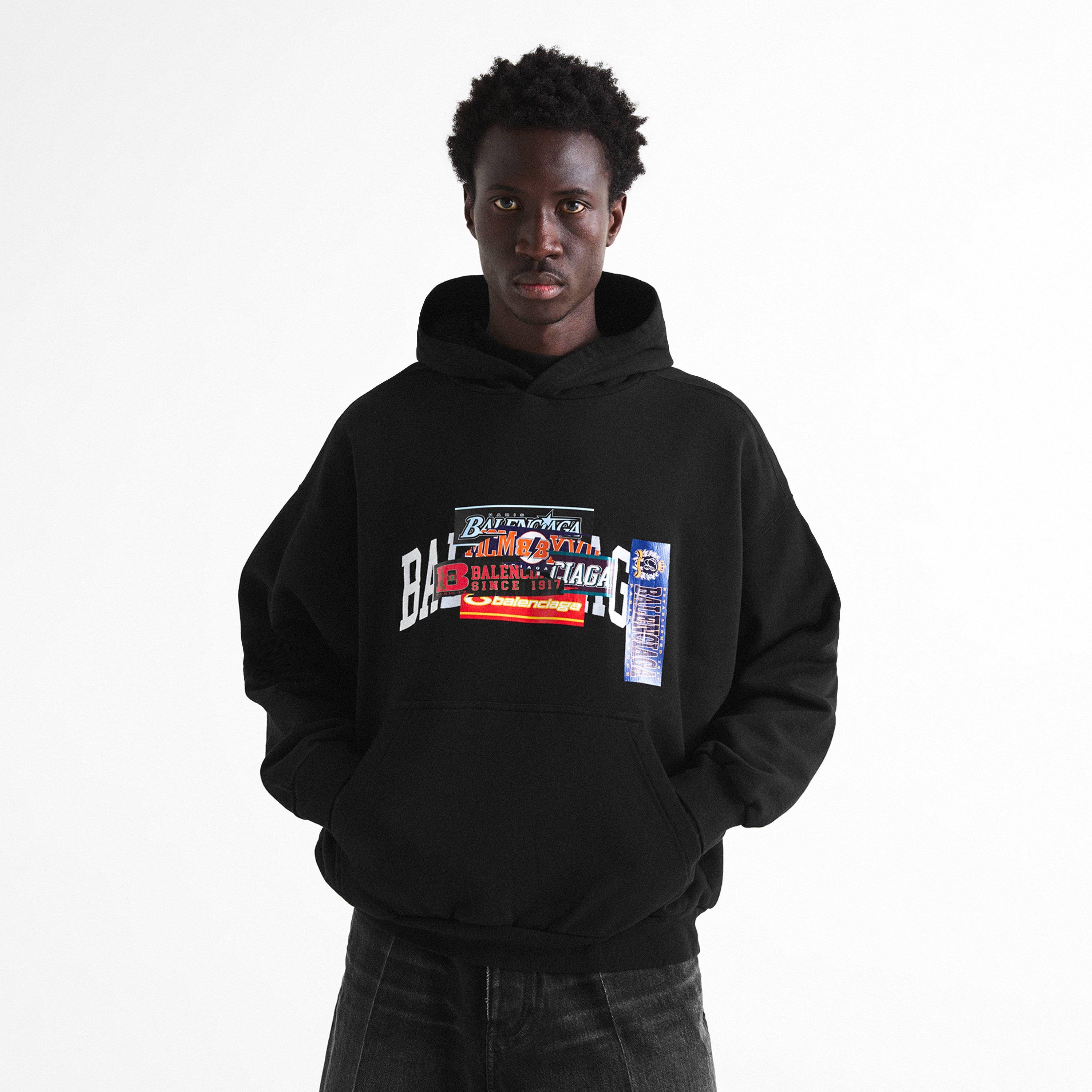 Black - Balenciaga - Bal Sticker Zip Sn64 - 3