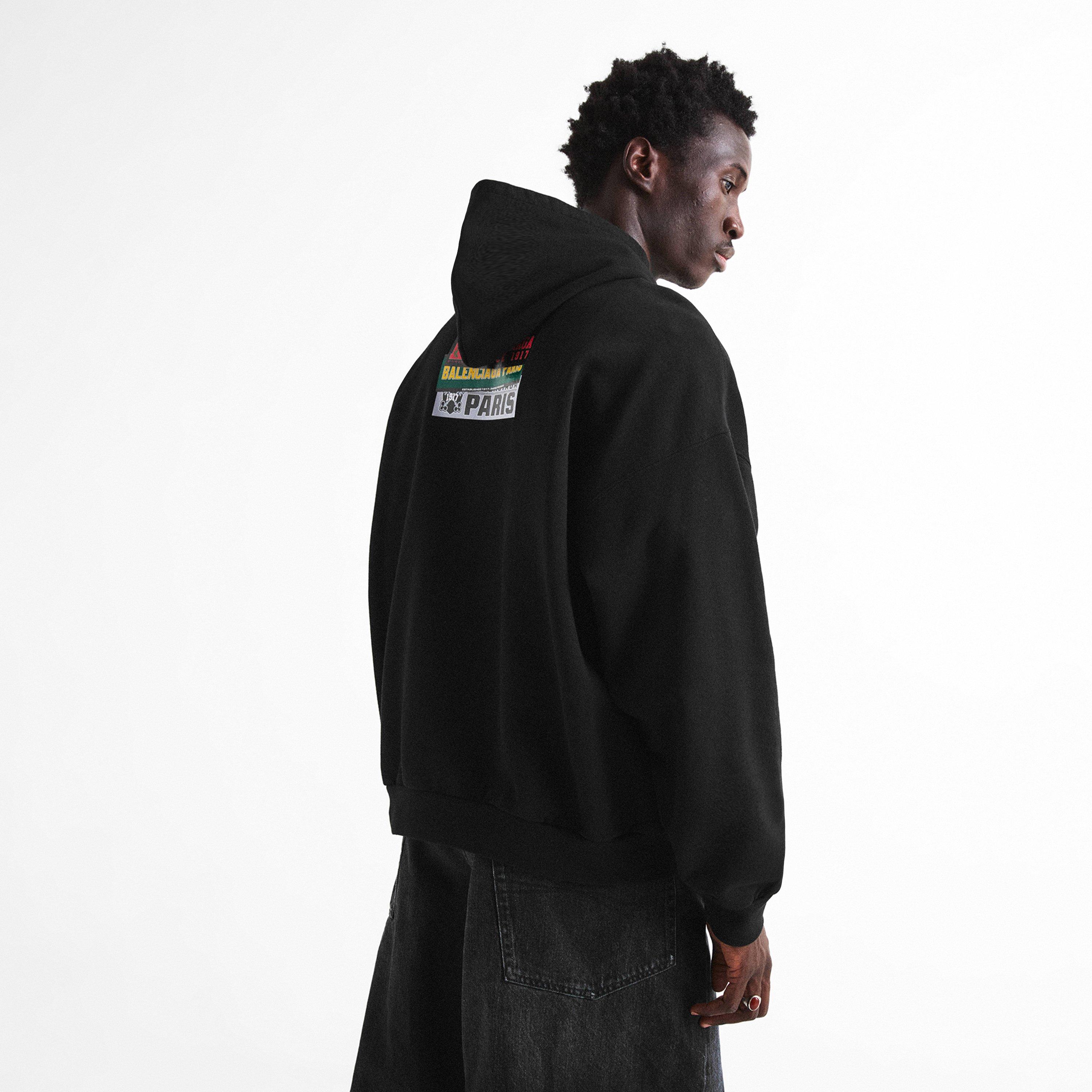Black - Balenciaga - Bal Sticker Zip Sn64 - 4