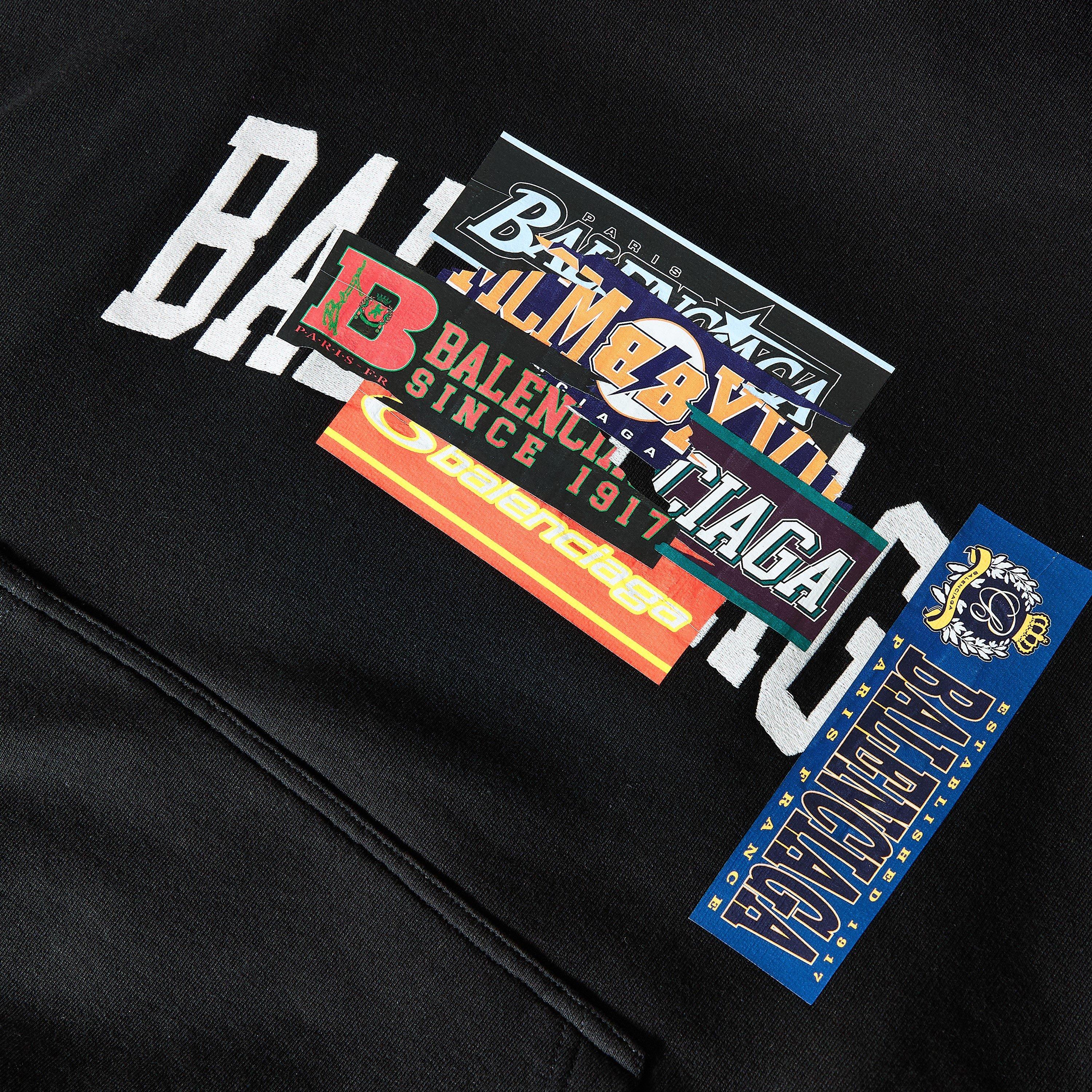 Black - Balenciaga - Bal Sticker Zip Sn64 - 3