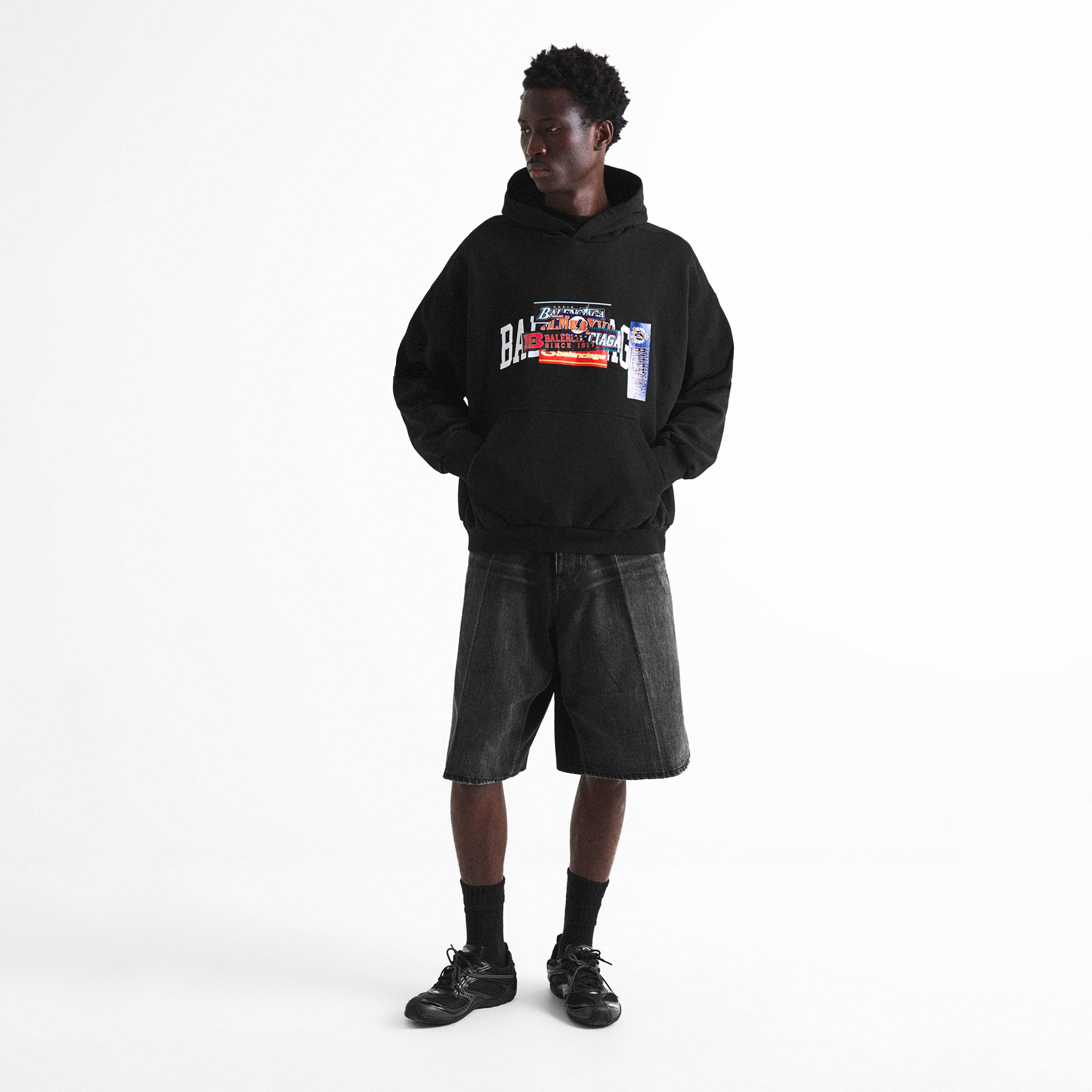 Black - Balenciaga - Bal Sticker Zip Sn64 - 6