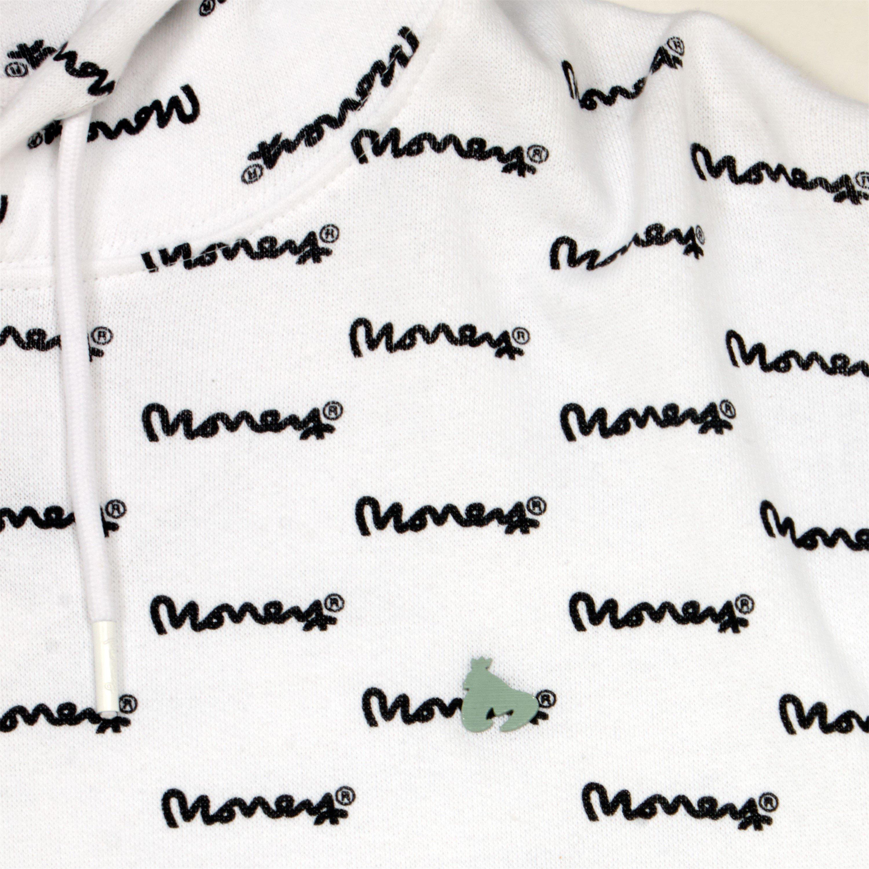 White - Money - Men's Micro Signature Hoodie - 4
