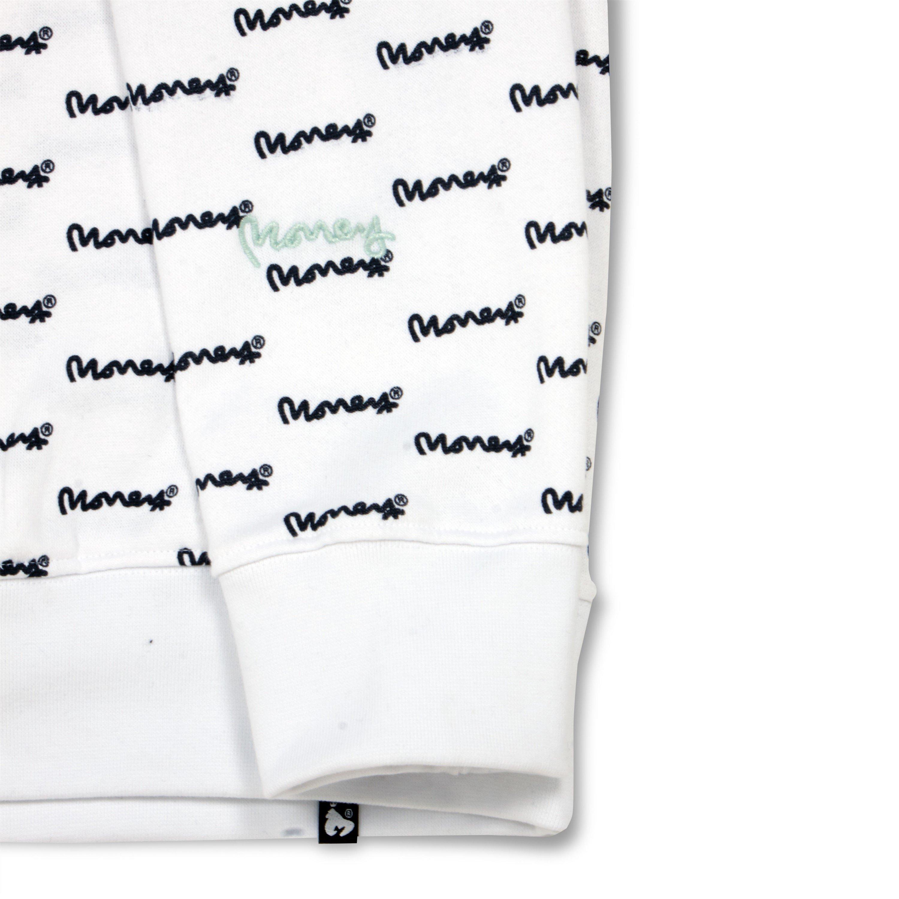 White - Money - Men's Micro Signature Hoodie - 7