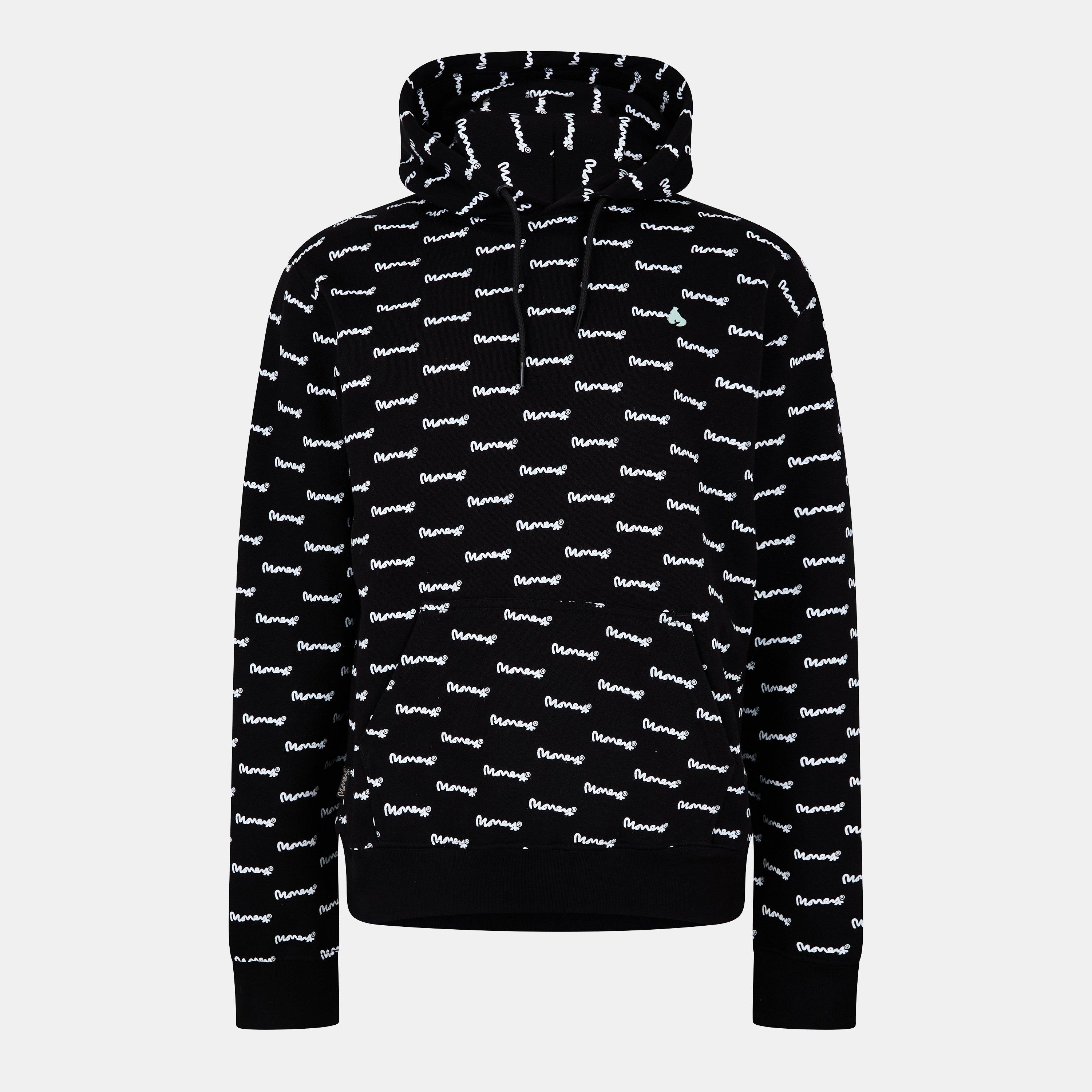 Noir - Money - Men's Micro Signature Hoodie - 1
