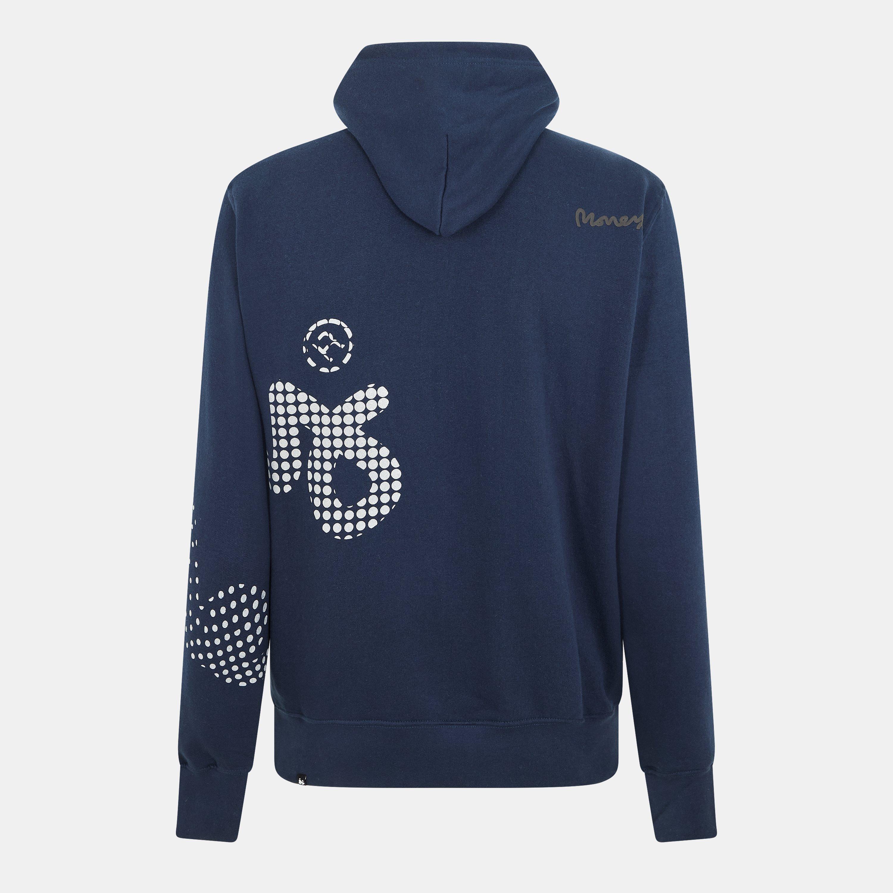 Navy - Money - Men's Reflec Dot Hoodie - 2
