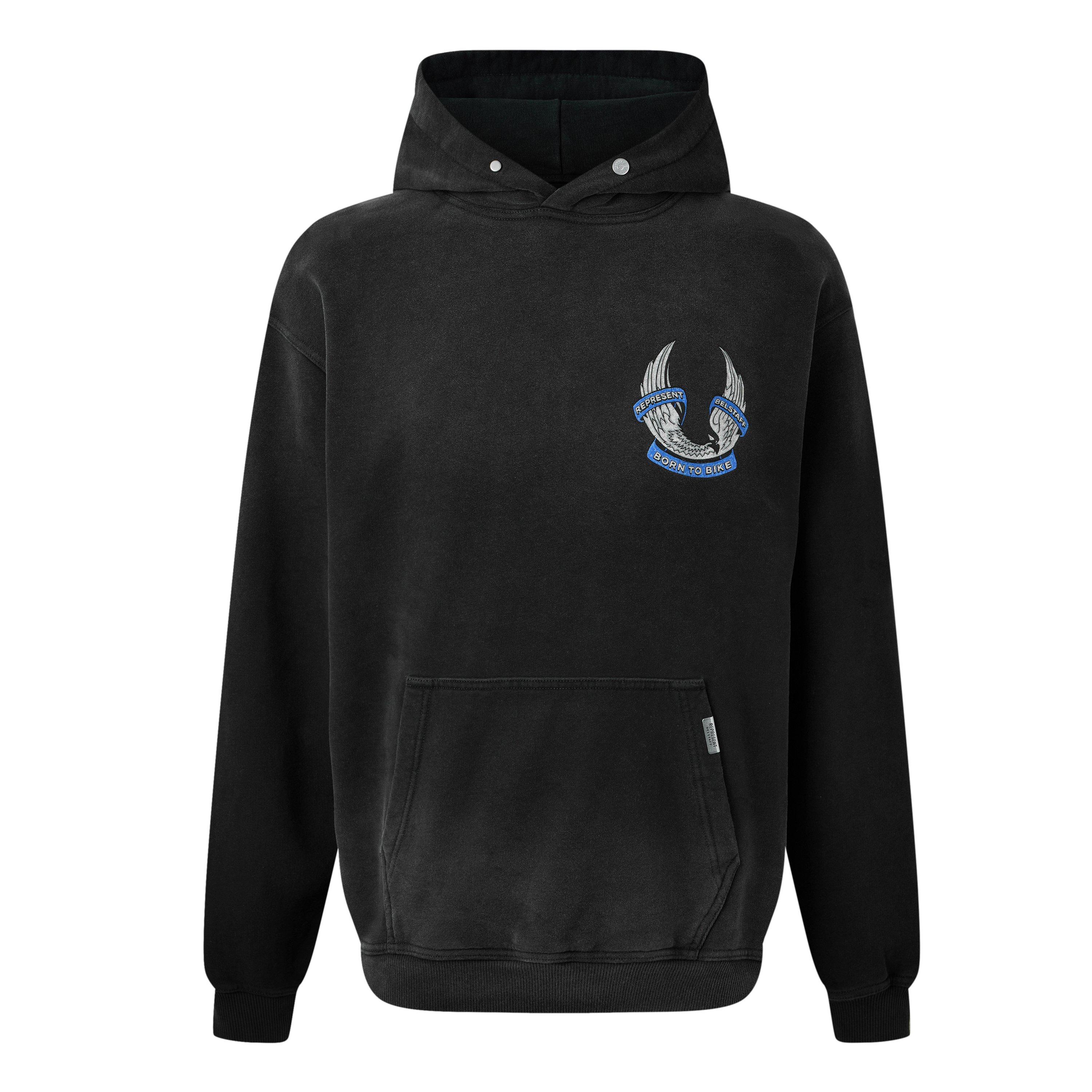 Represent X Belstaff Men's Overhead Hoodie - Washed Black - M