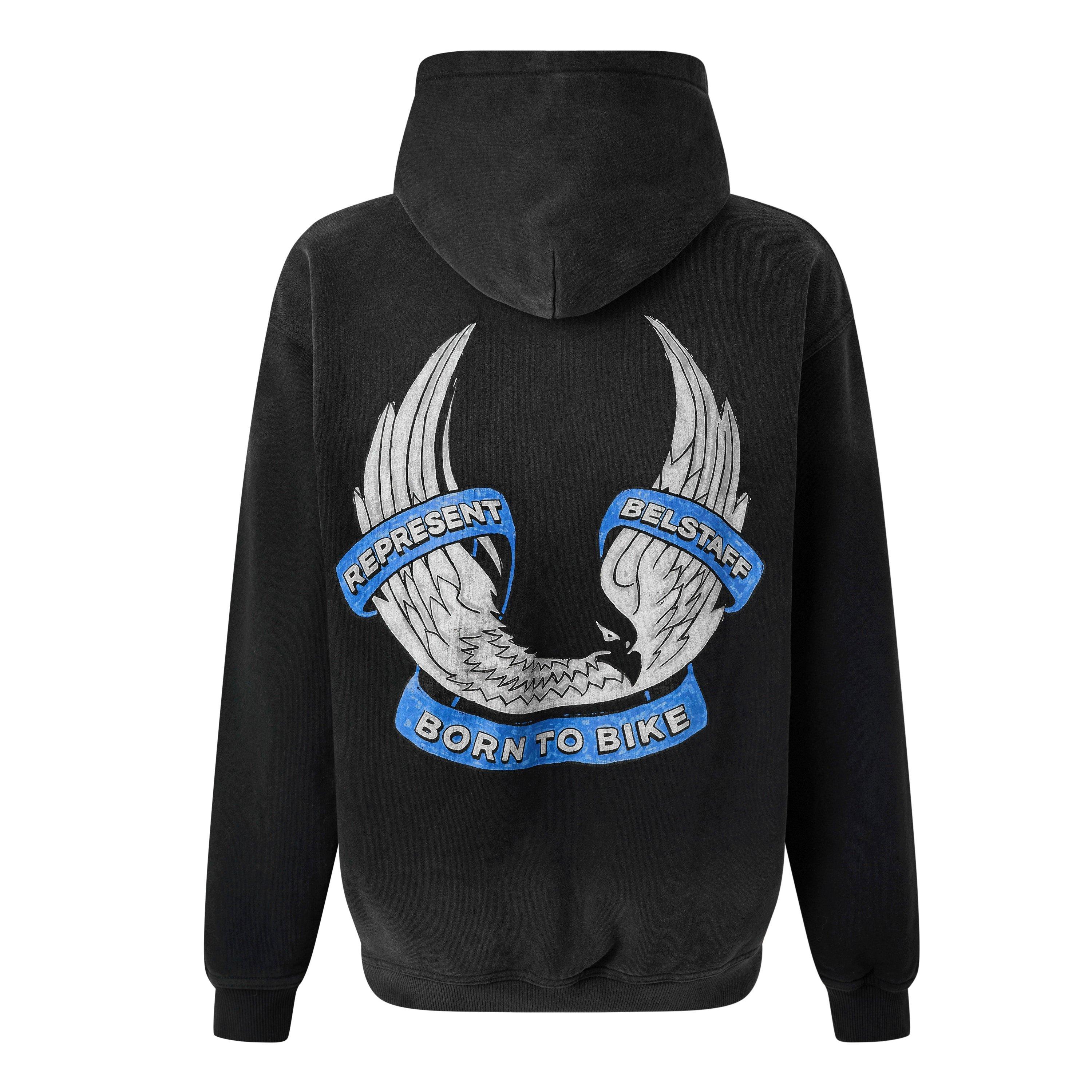 Washed Black - Represent X Belstaff - Men's Overhead Hoodie - 2